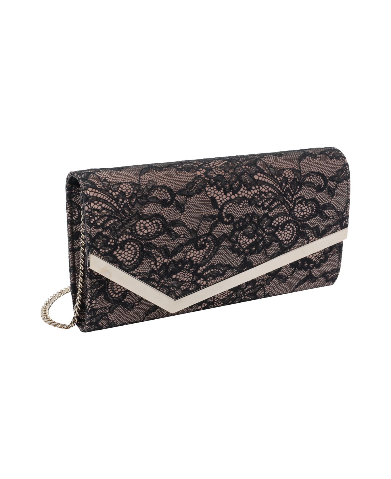 Jimmy Choo Emmie Chain Wallet - Black