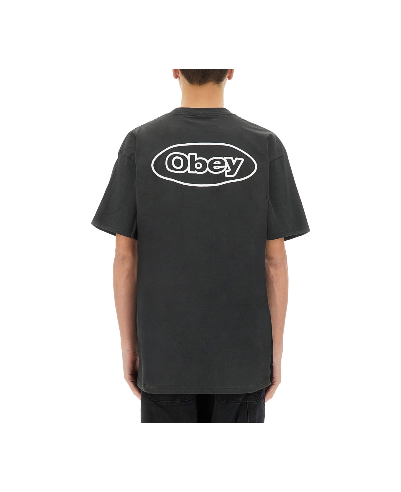 Obey "reaction" T-shirt - BLACK