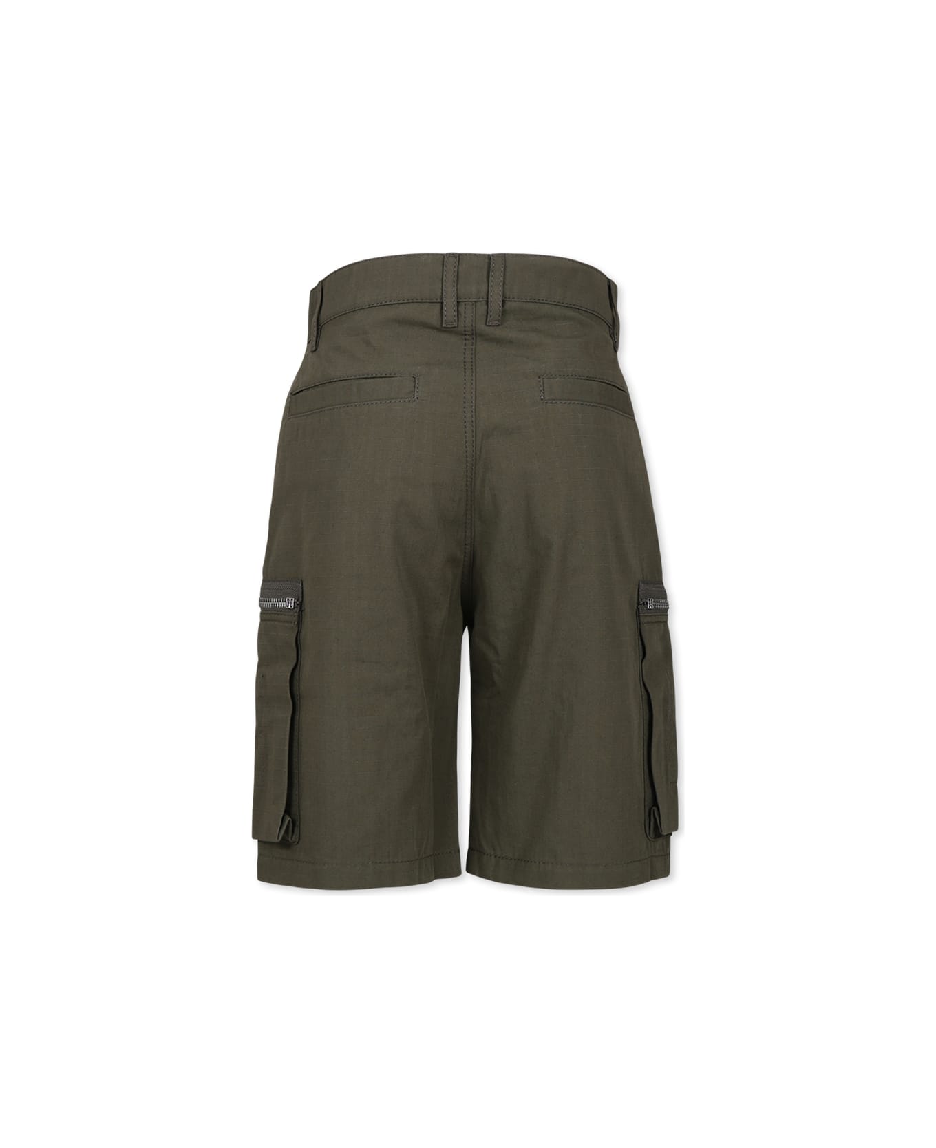 Givenchy Green Shorts For Boy With Logo - Green