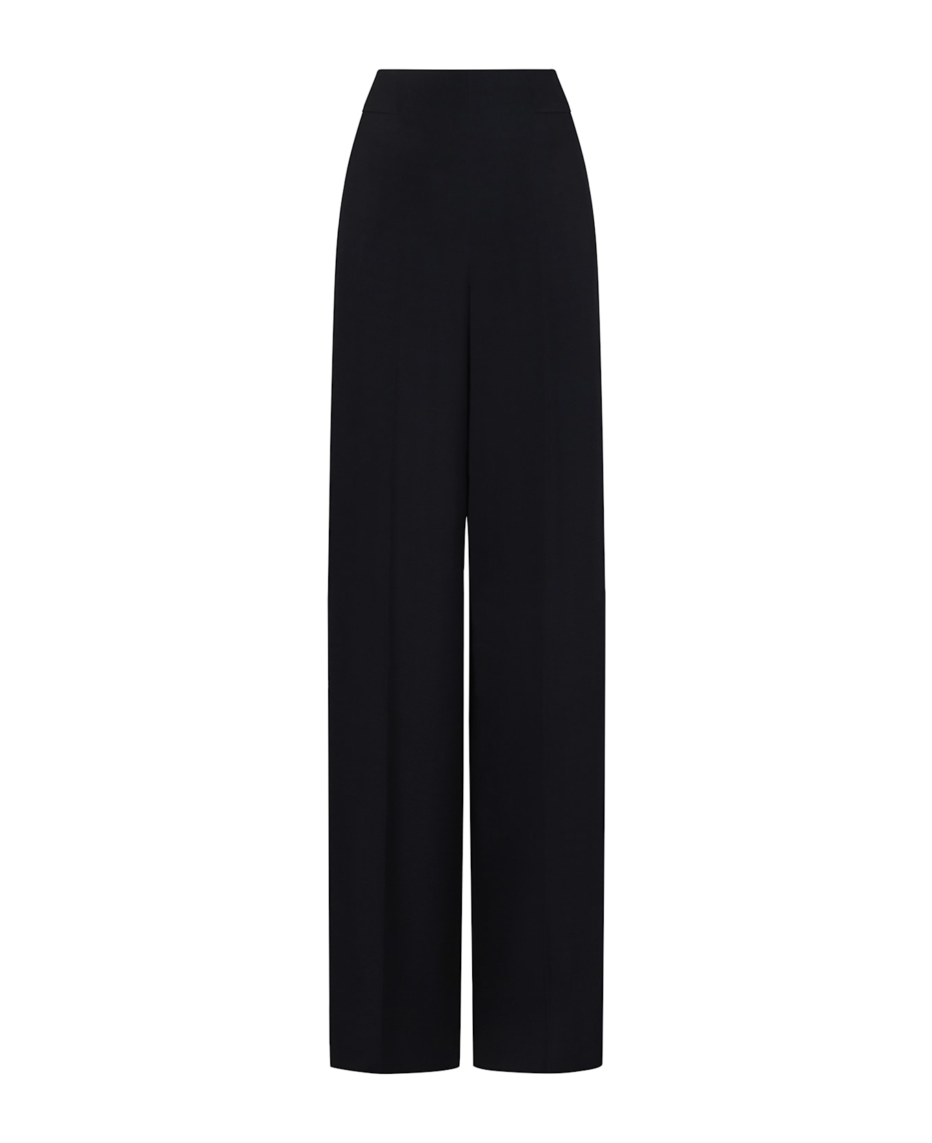 Emporio Armani Crepe Wide-leg Trousers - blue