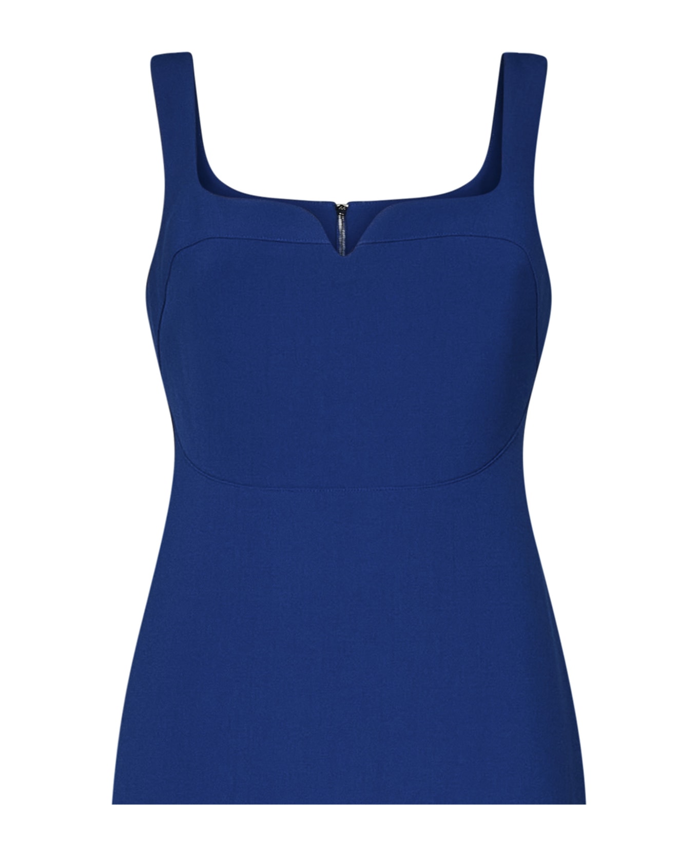 Victoria Beckham Sleeveless Fitted T-shirt Dress Midi Dress - Blue