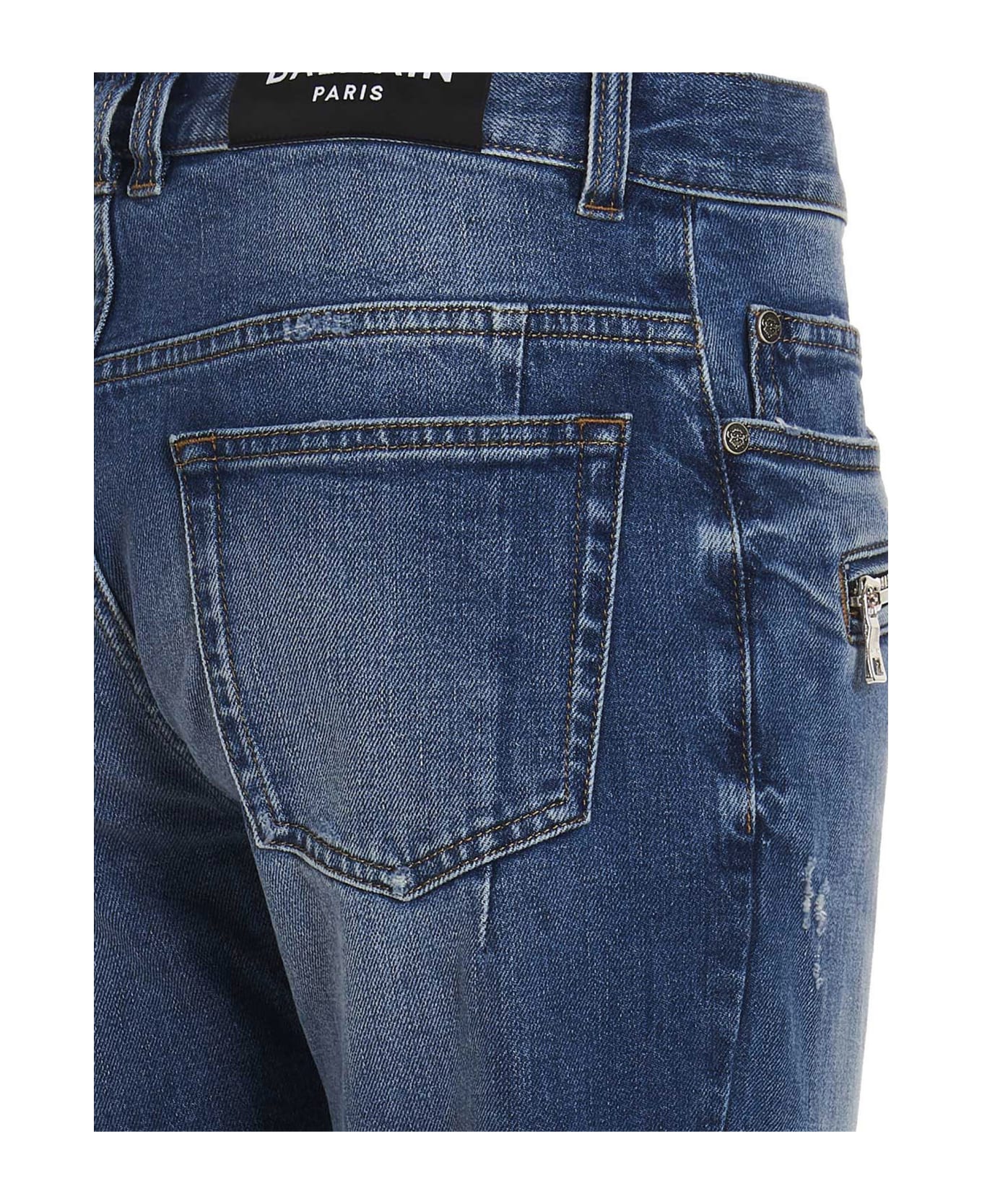 Balmain Jeans 'ribbed Slim' - Blue