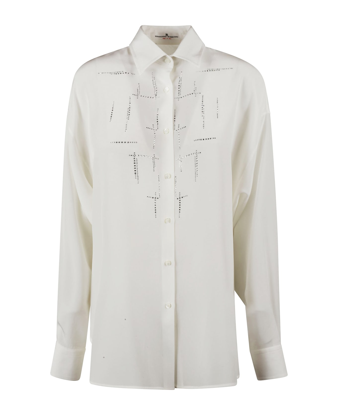 Ermanno Scervino Pattern Studded Shirt - White