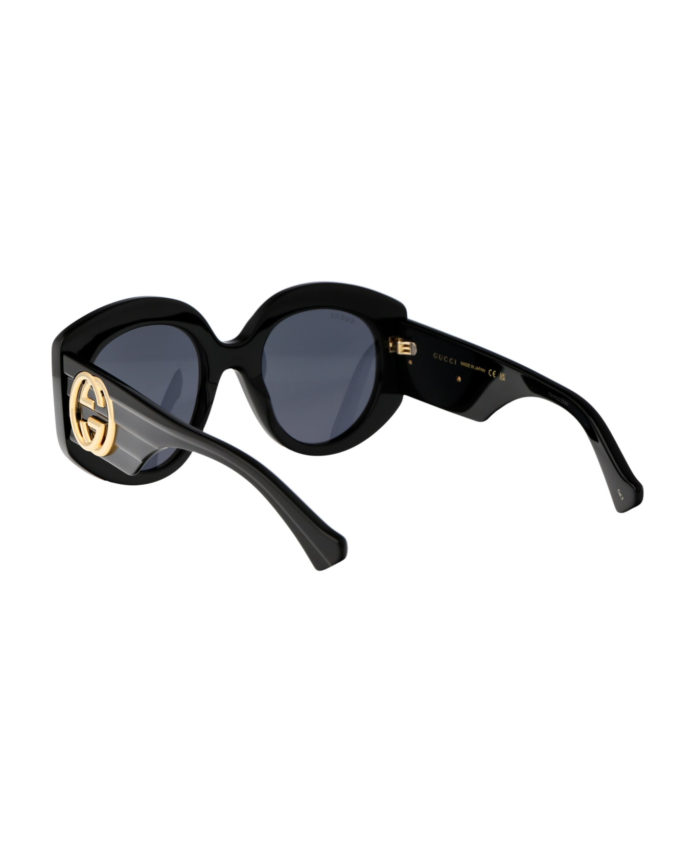 Gucci Eyewear Gg1308s Sunglasses - 001 BLACK BLACK GREY