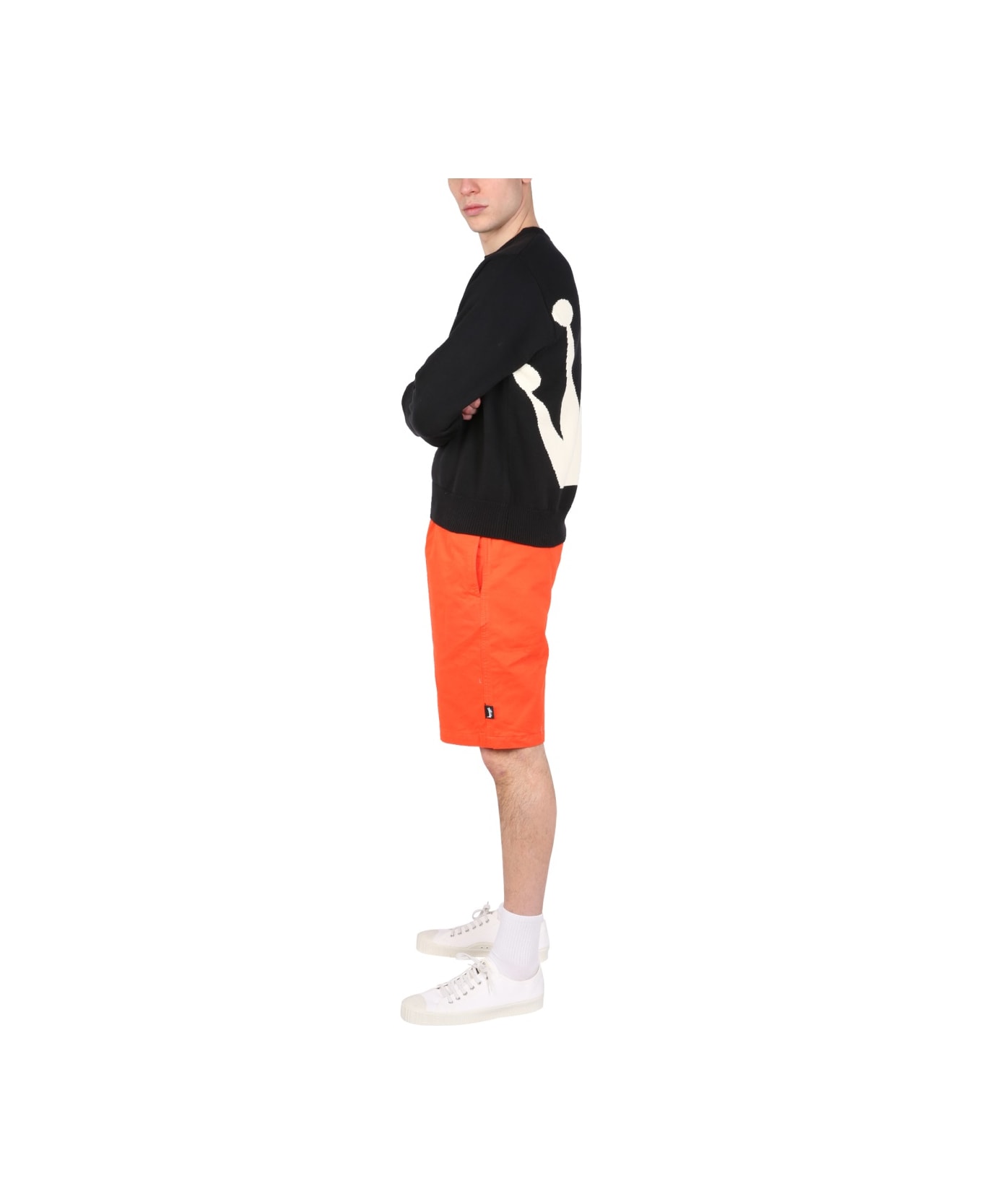 Stussy Logo Bermuda - ORANGE