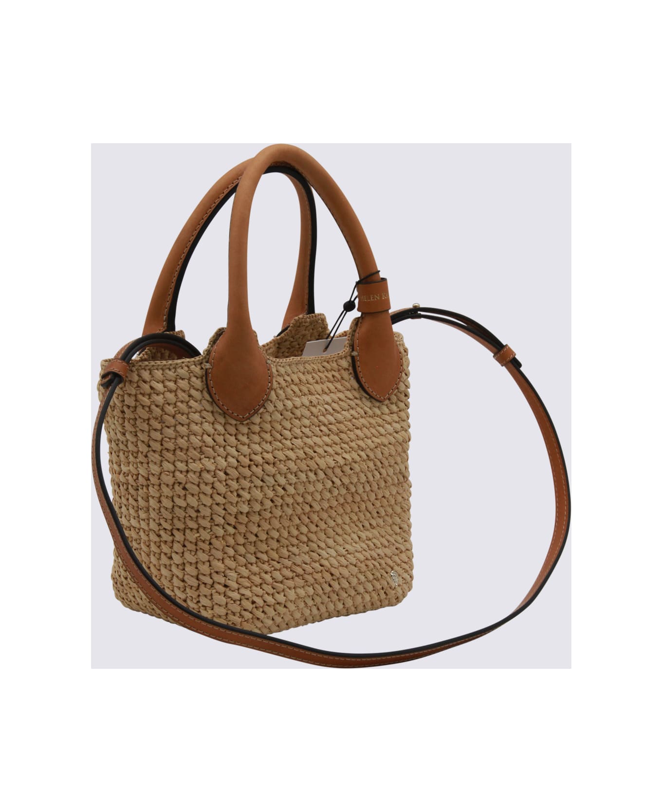Helen Kaminski Beige Raffia Satchel