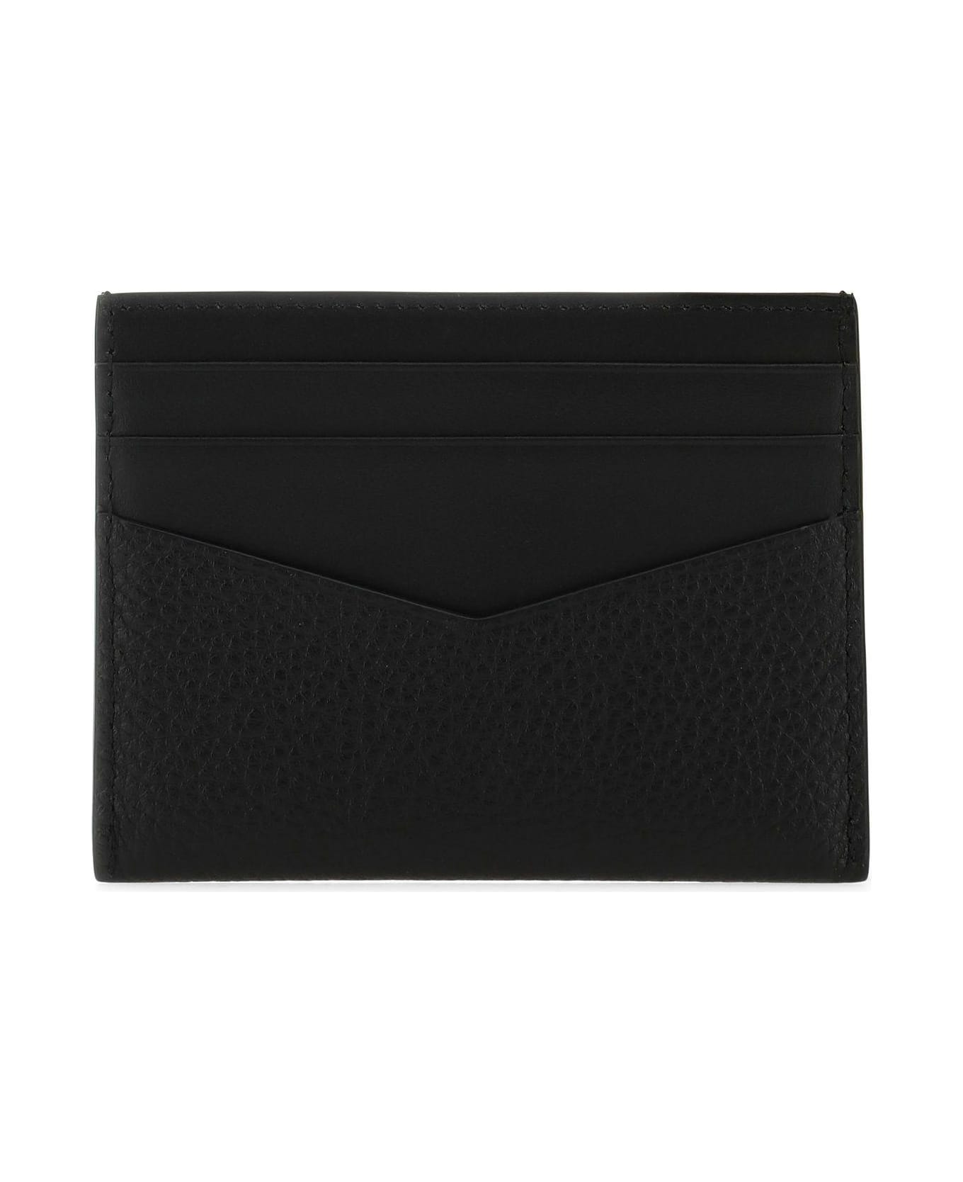 Givenchy Black Leather Card Holder - Black