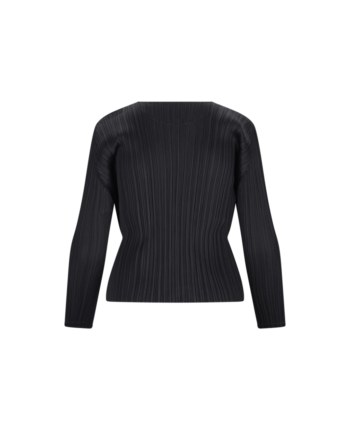 Pleats Please Issey Miyake 'monthly Colors September' Pleated Top - Black  