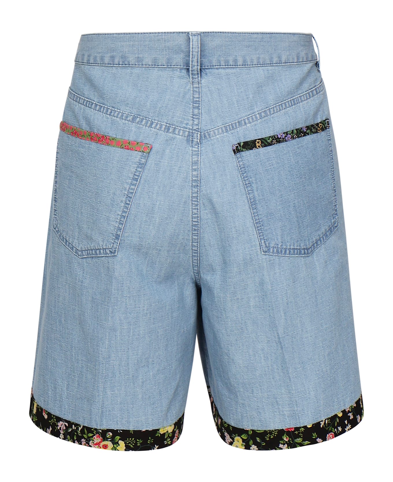 Valentino Garavani Light Blue Cotton Shorts - Blue