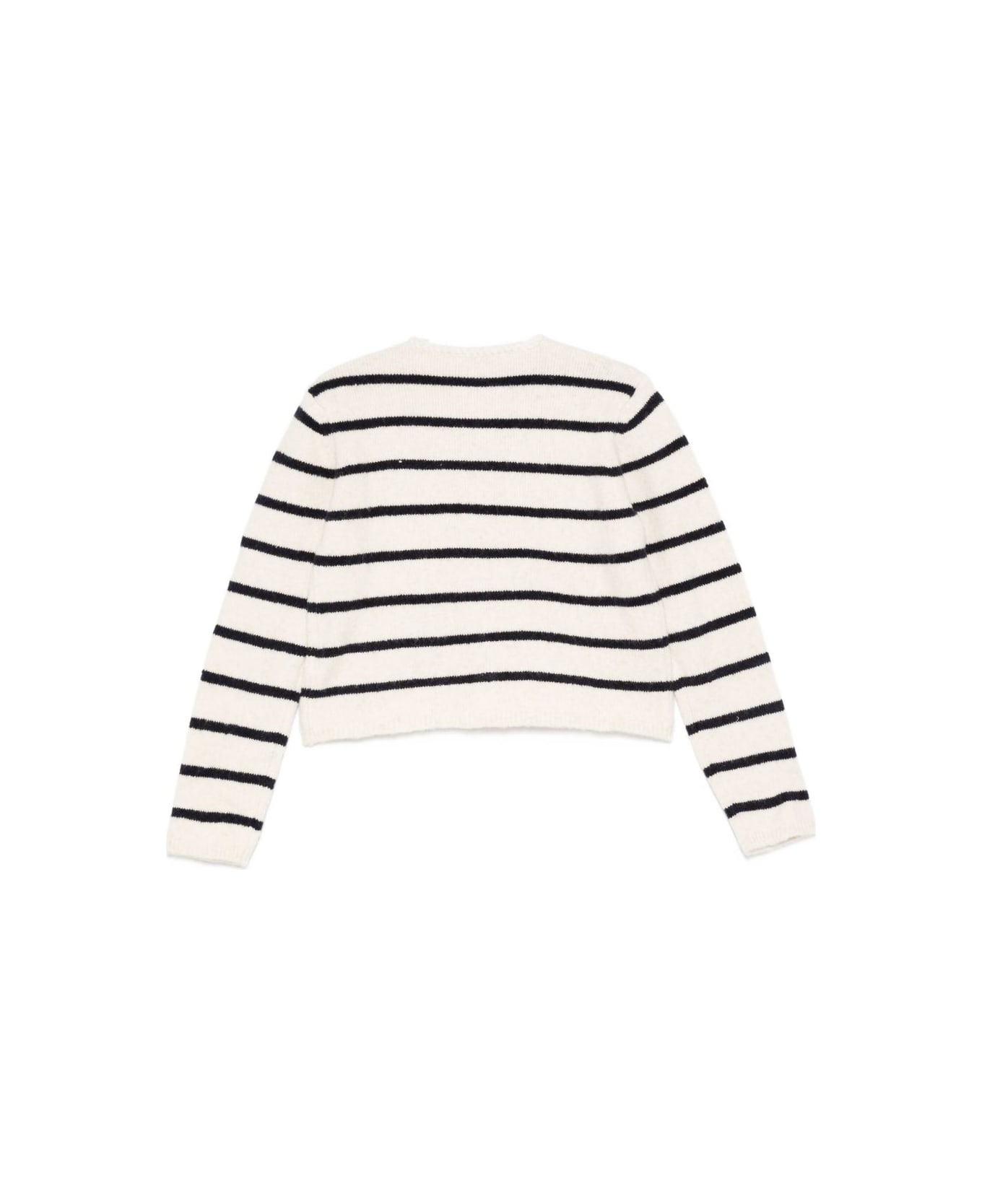 SEMICOUTURE Lea Wool Blend Cardigan - White