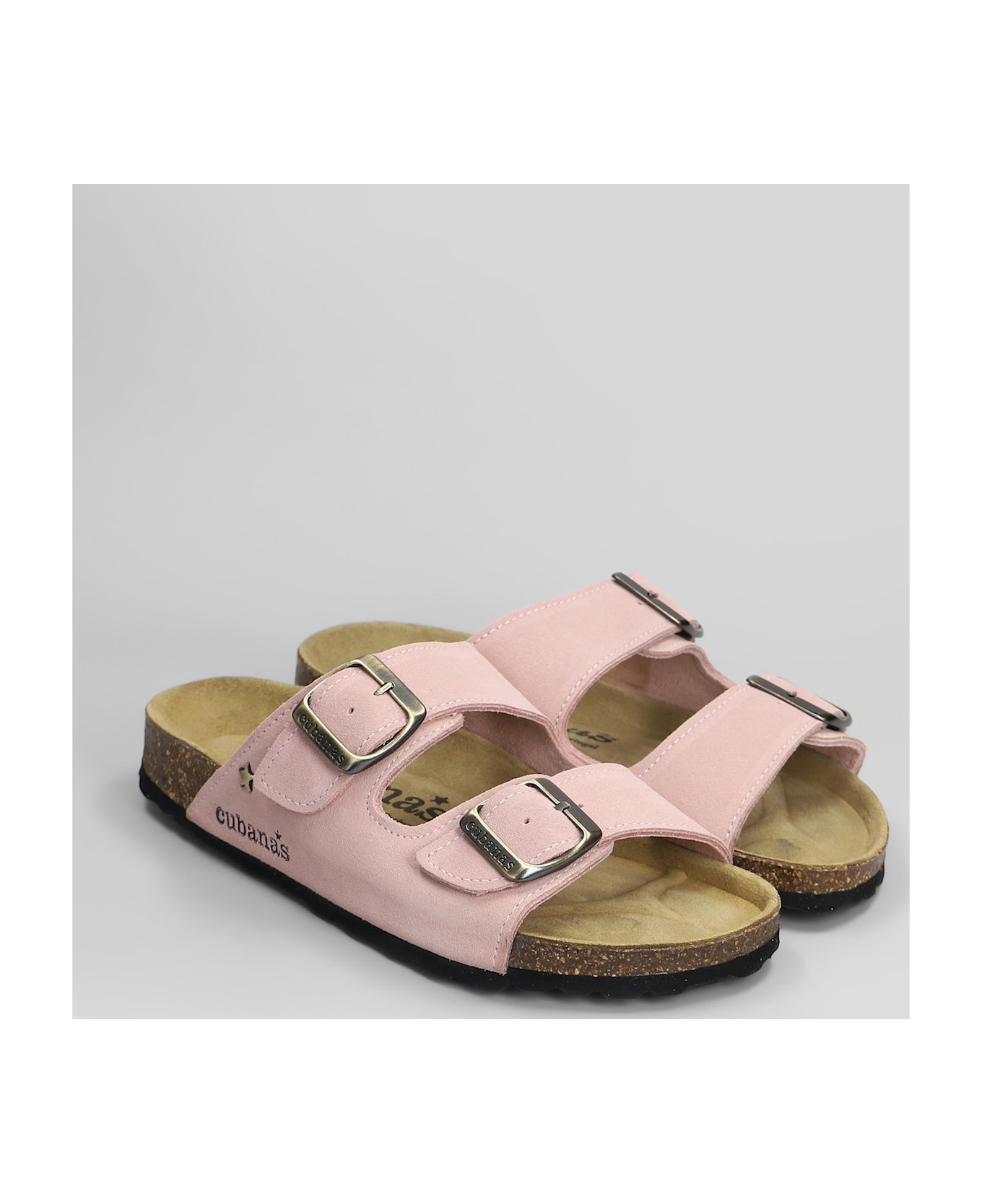 Cubanas Amalia Flats In Rose-pink Suede - rose-pink