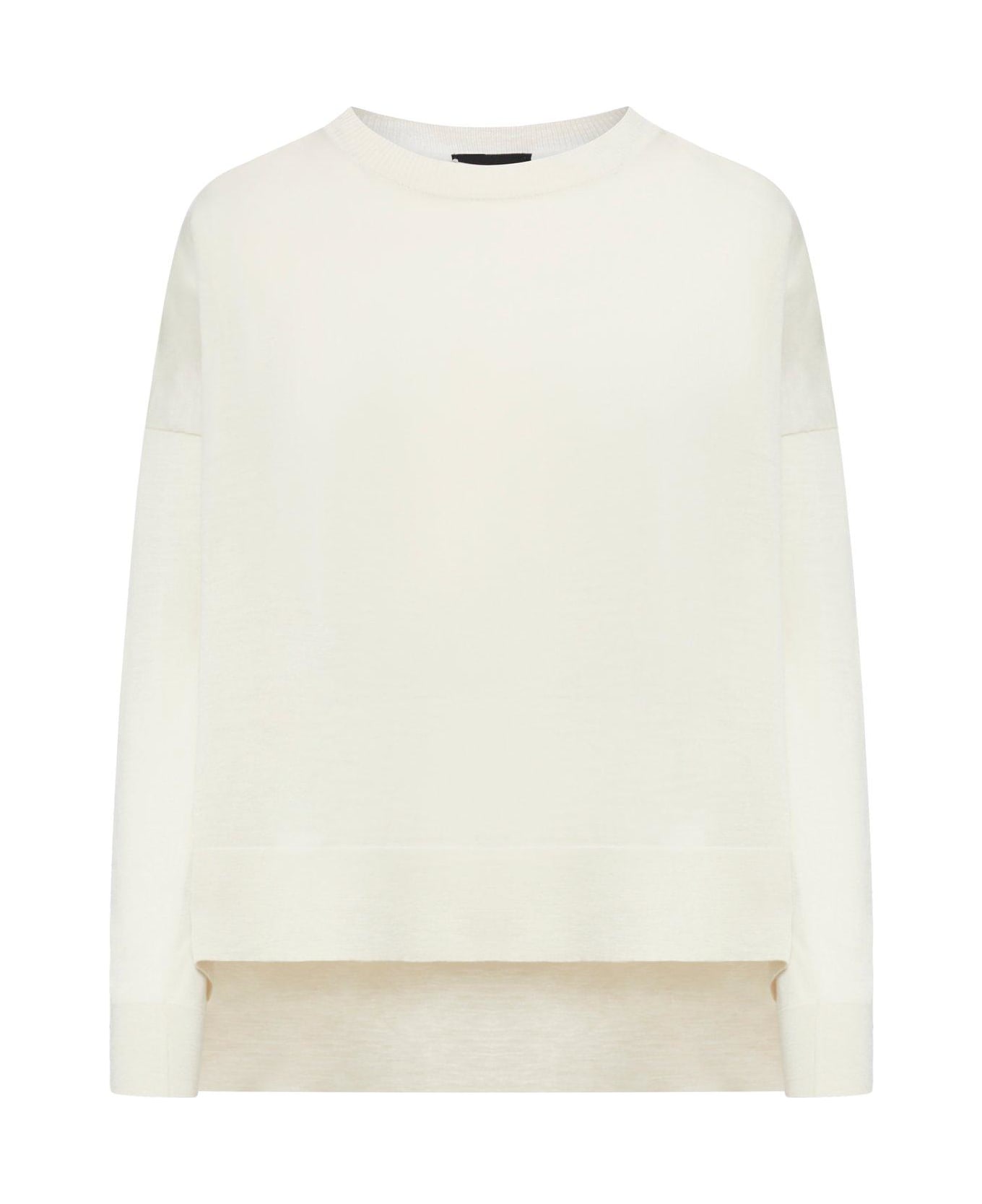 Roberto Collina Crewneck Knit Sweater - Nude & Neutrals