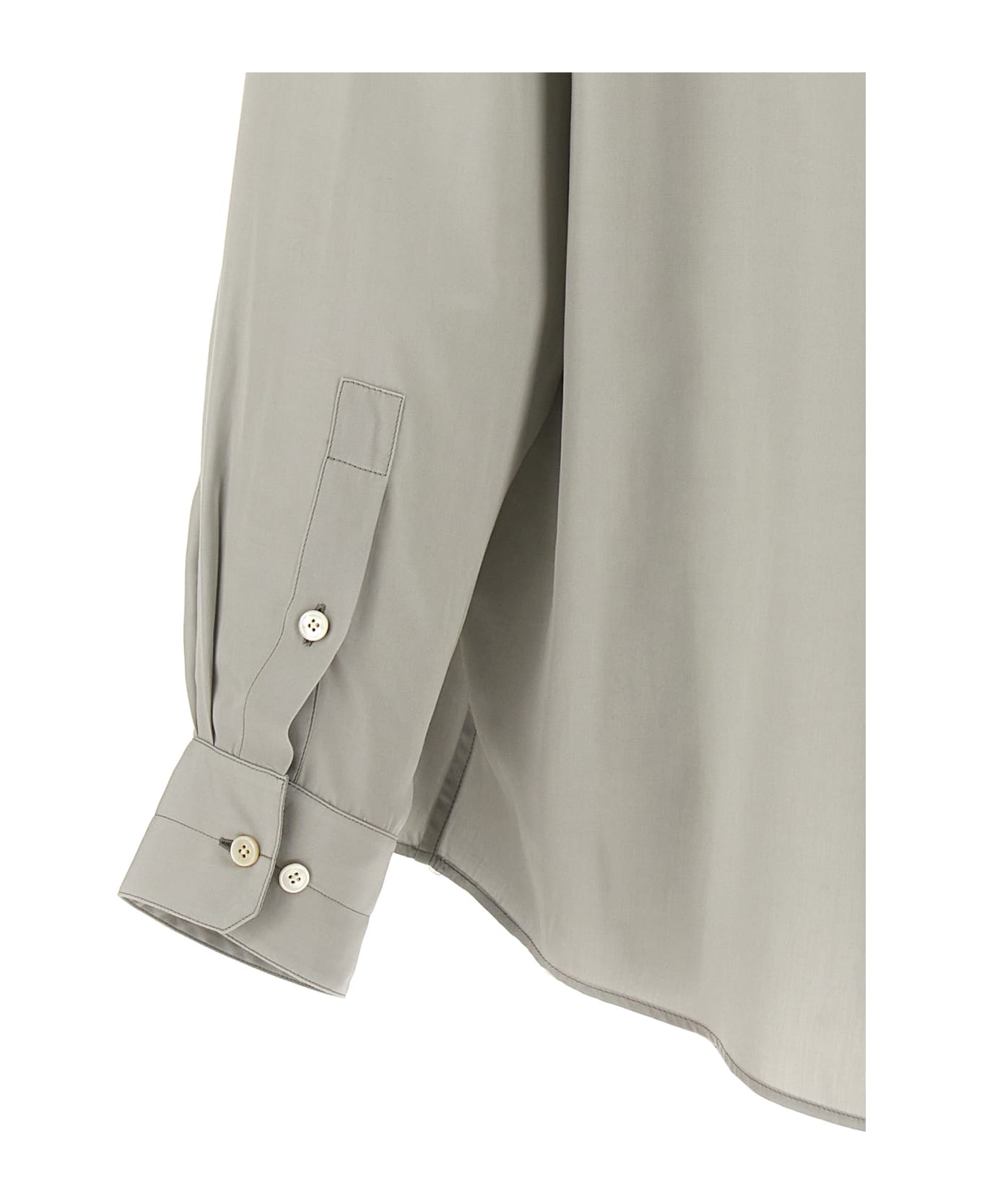 Lemaire 'double Pocket' Shirt - Gray