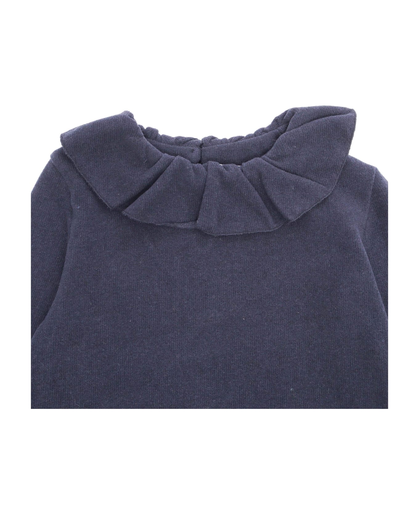 Magil Curled Neck Sweater - BLUE