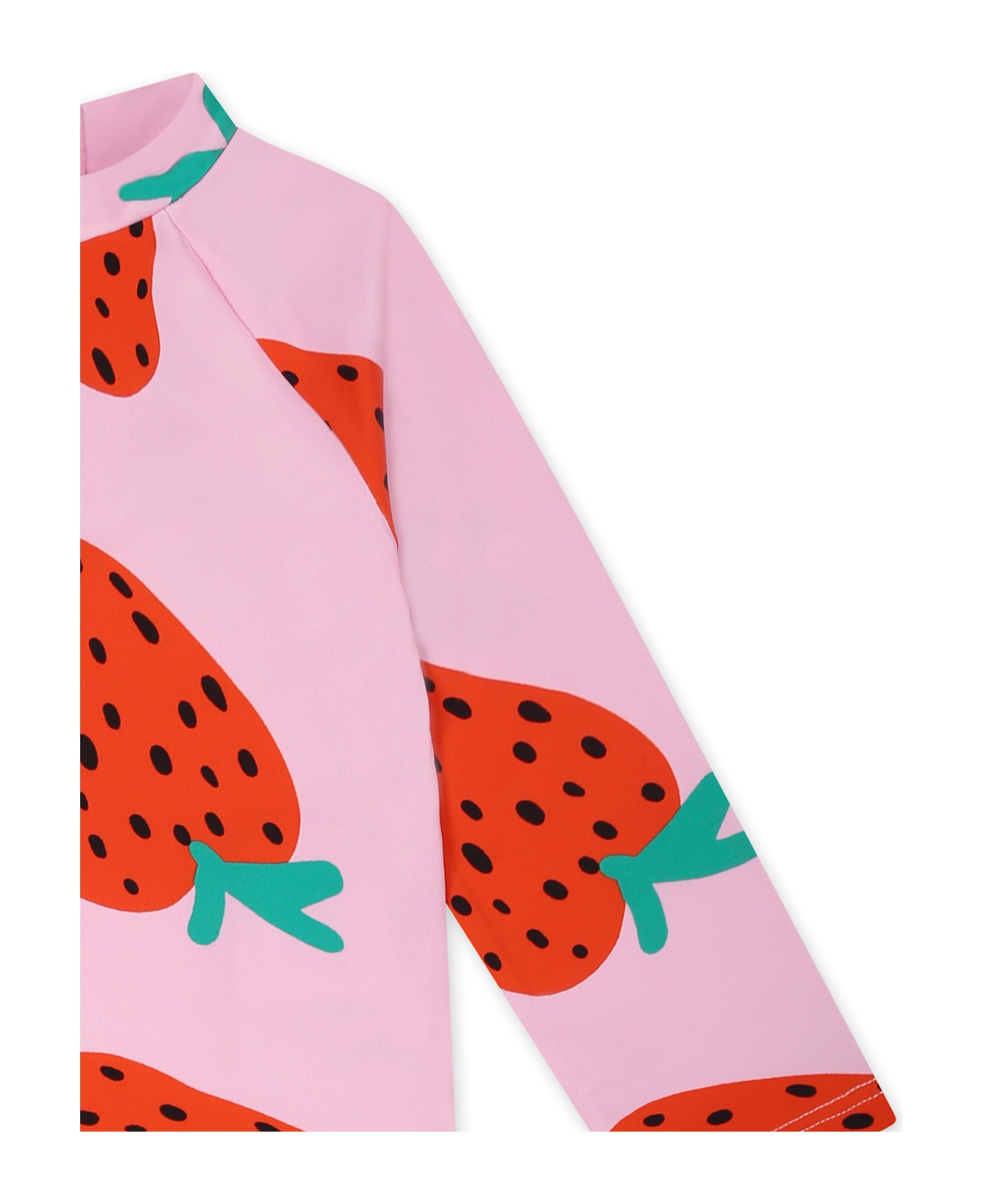 Stella McCartney Kids Pink Bikini For Baby Girl With Strawberries - Pink