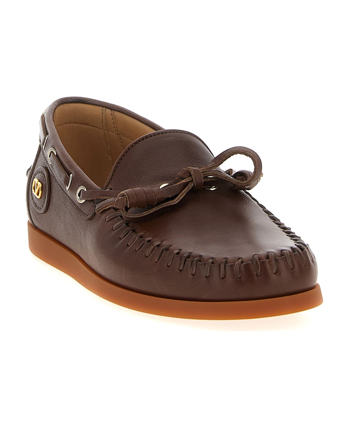 Valentino Garavani 
palm Avenue
 Boat Shoe - Brown
