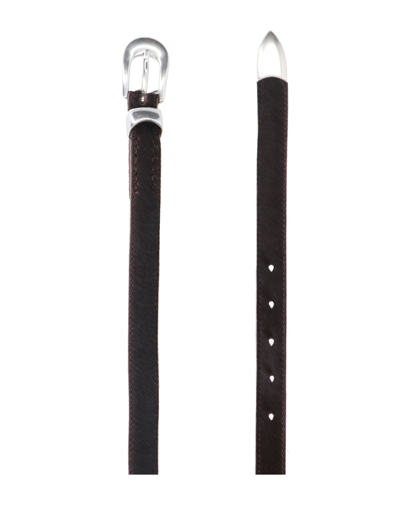 Our Legacy Pony Hair Belt - Brown