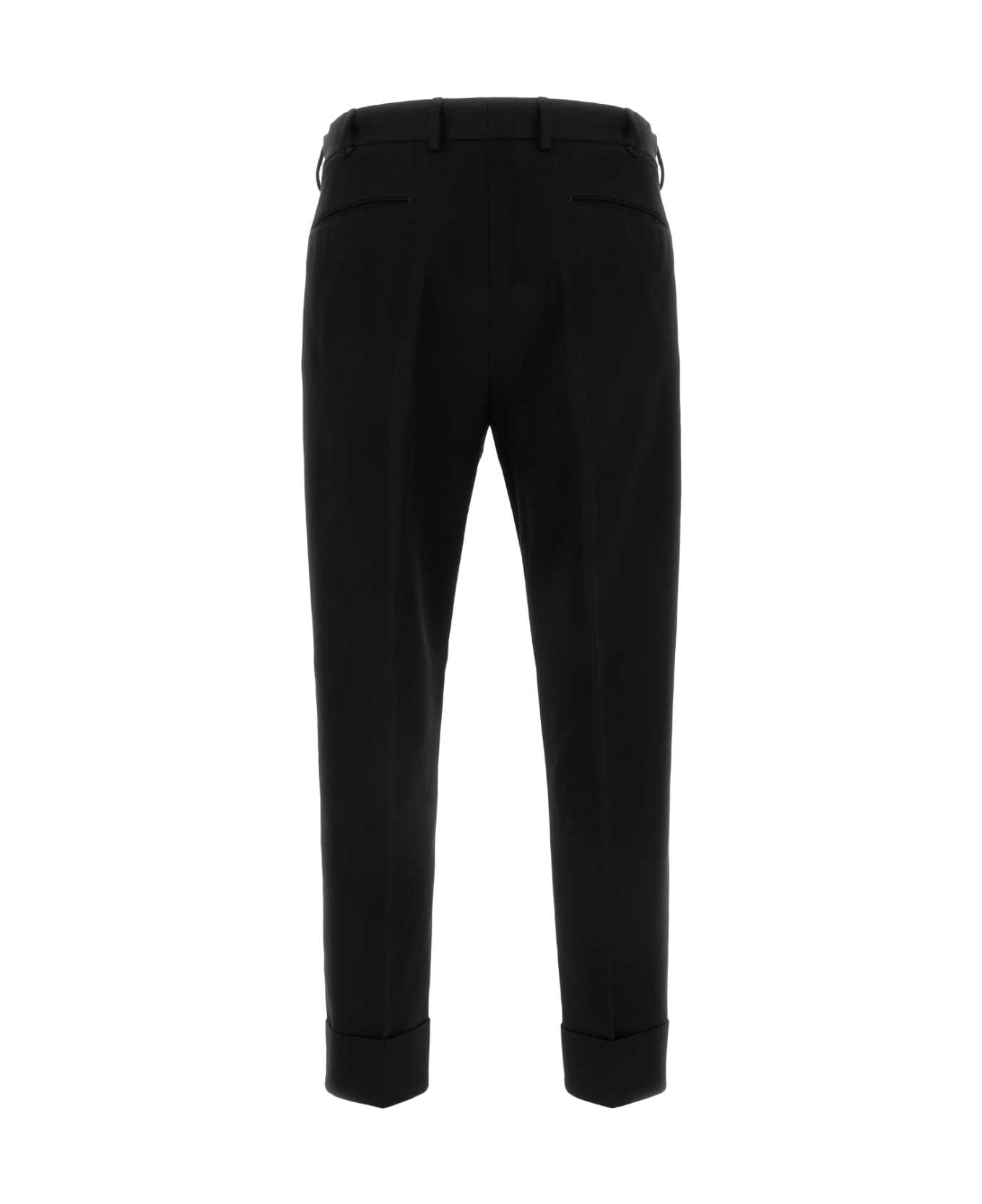 PT Torino Black Cotton Pant - NERO