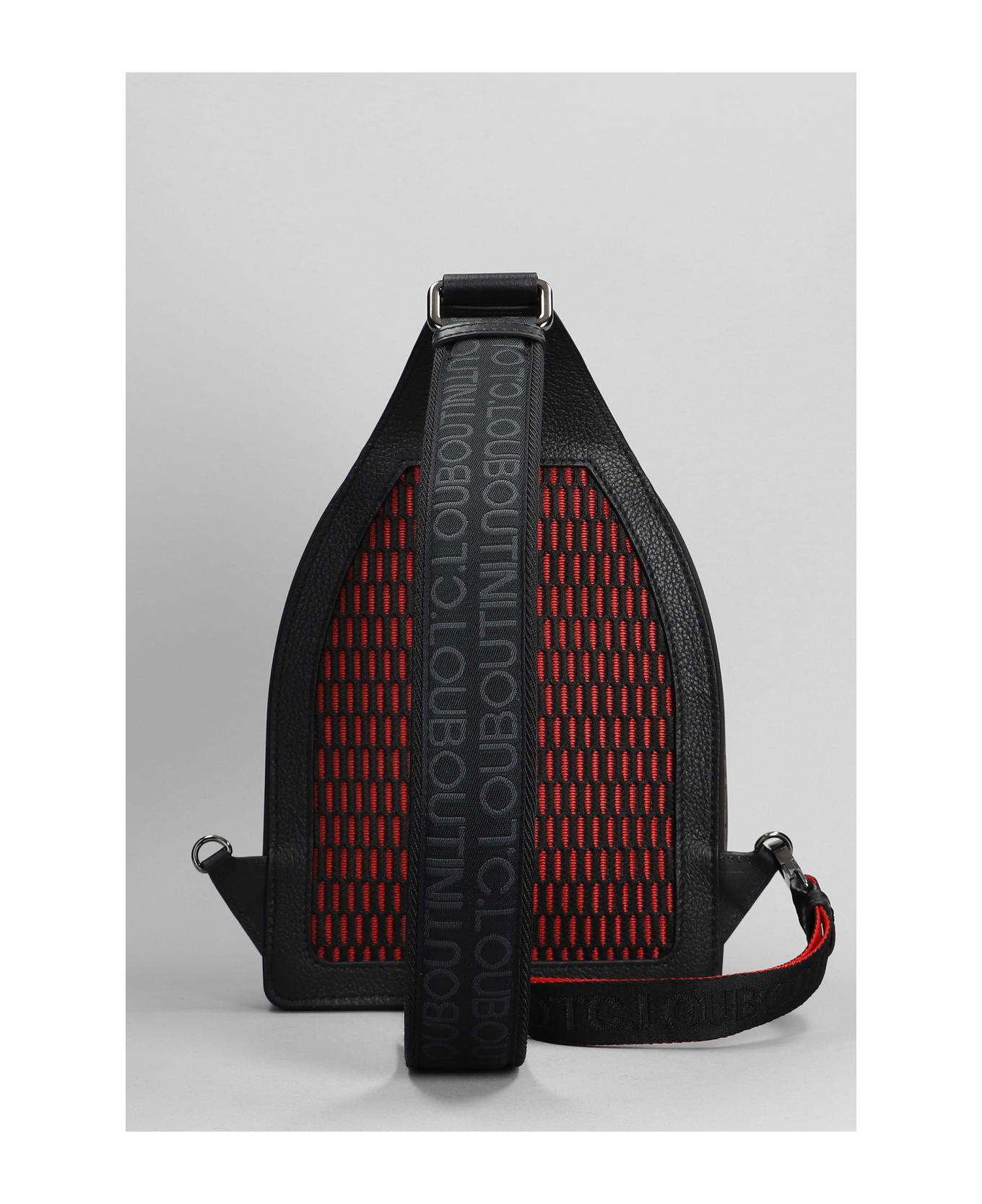 Christian Louboutin Loubifunk Backpack - Black/black/black-red