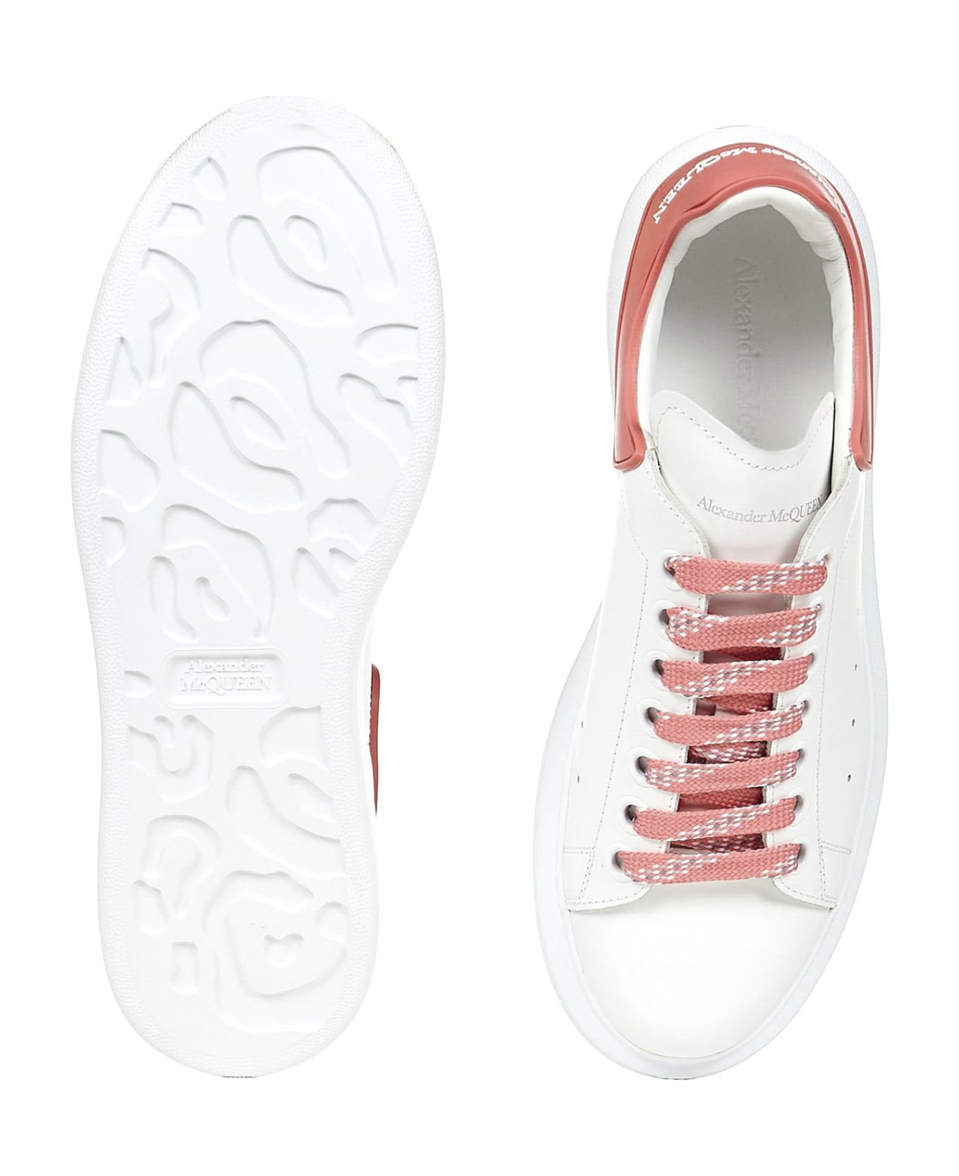 Alexander McQueen Oversize Sneakers - White/coral スニーカー