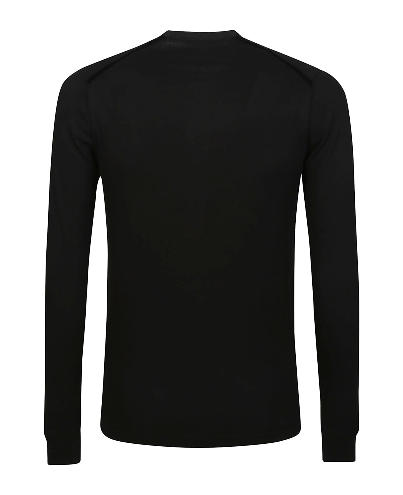 Tom Ford Long Sleeve Henley T-shirt - Black
