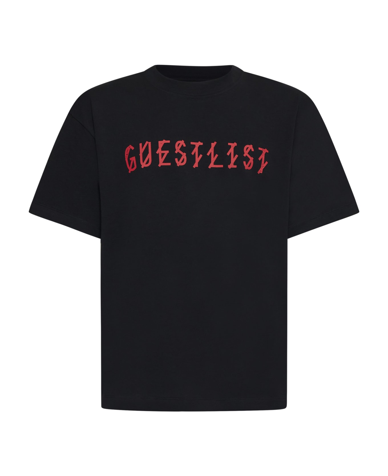 44 Label Group T-Shirt - Black+guestlist red