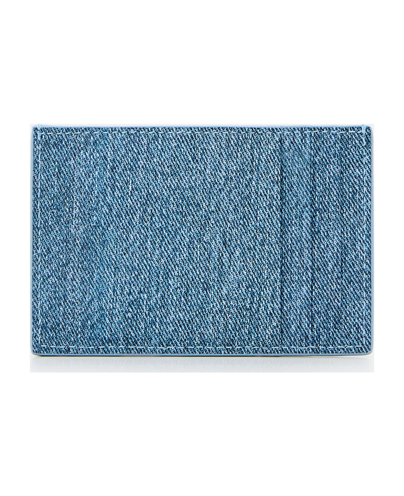 Bottega Veneta Leather Cassette Card Holder - Clear Blue