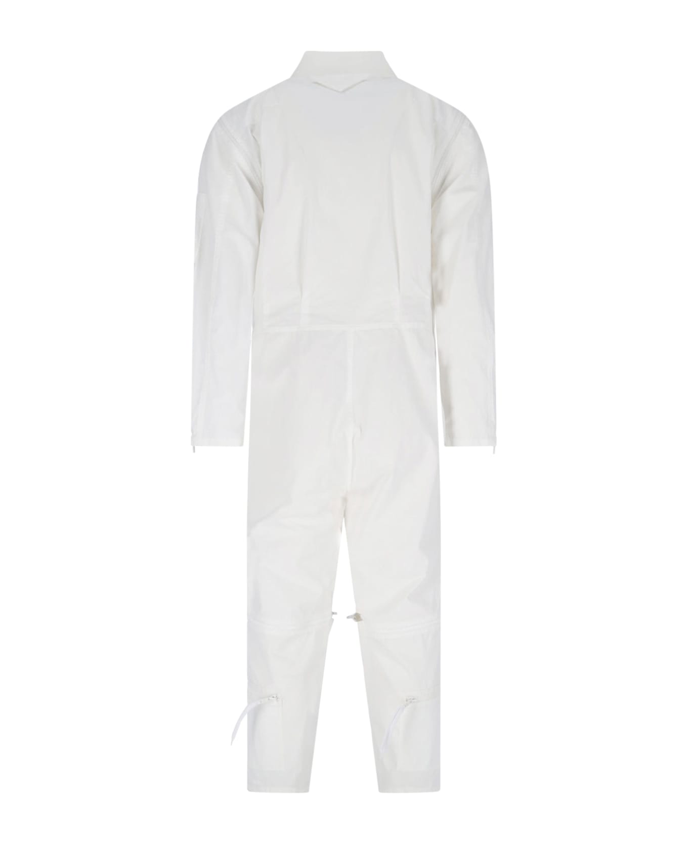 Prada Logo One-piece Jumpsuit - White