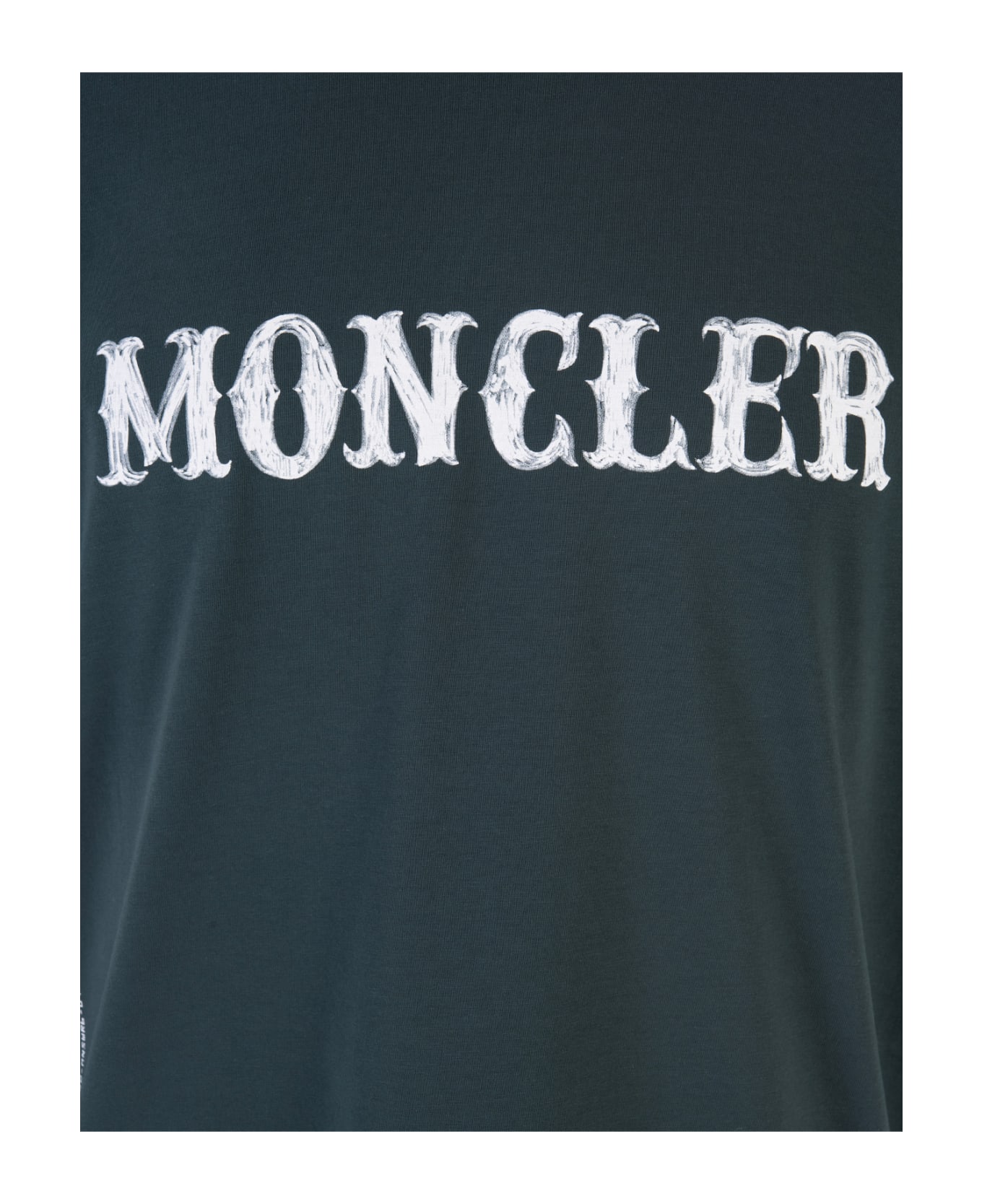 Moncler Genius Man Dark Green Moncler Fragment T-shirt - BLUE シャツ