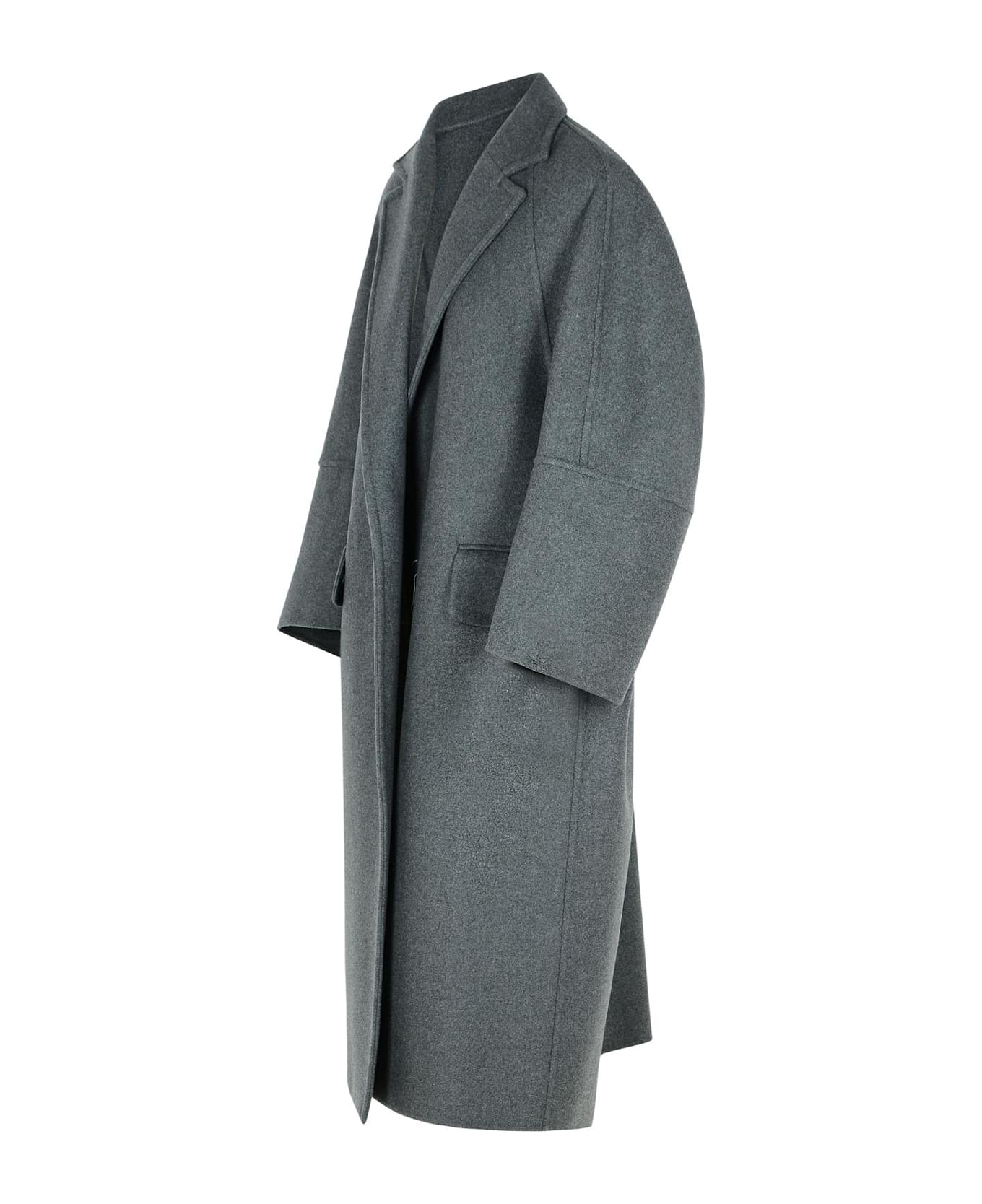 Max Mara 'asburgo1234' Grey Cashmere Blend Coat - Grey