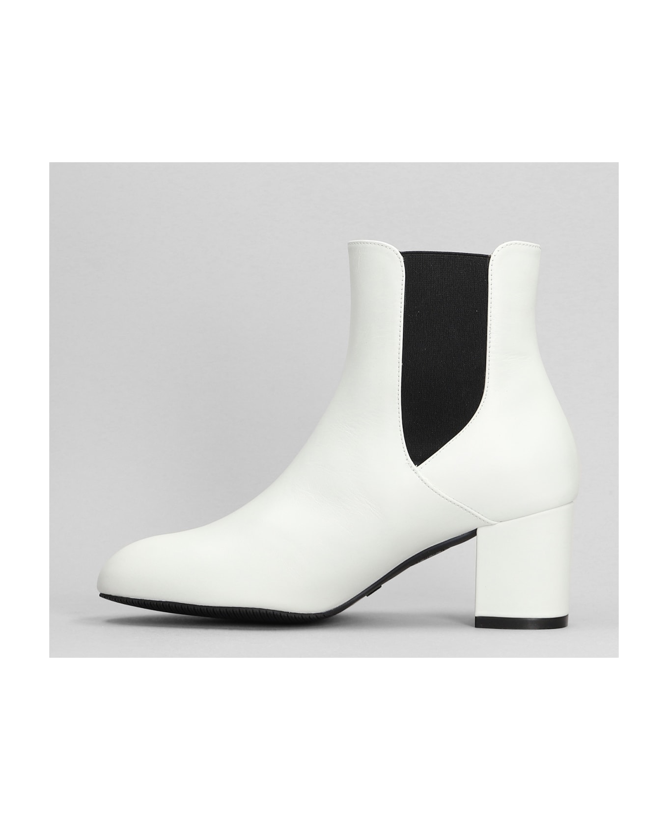 Stuart Weitzman Yuliana 60 Ankle Boots In White Leather - white ブーツ