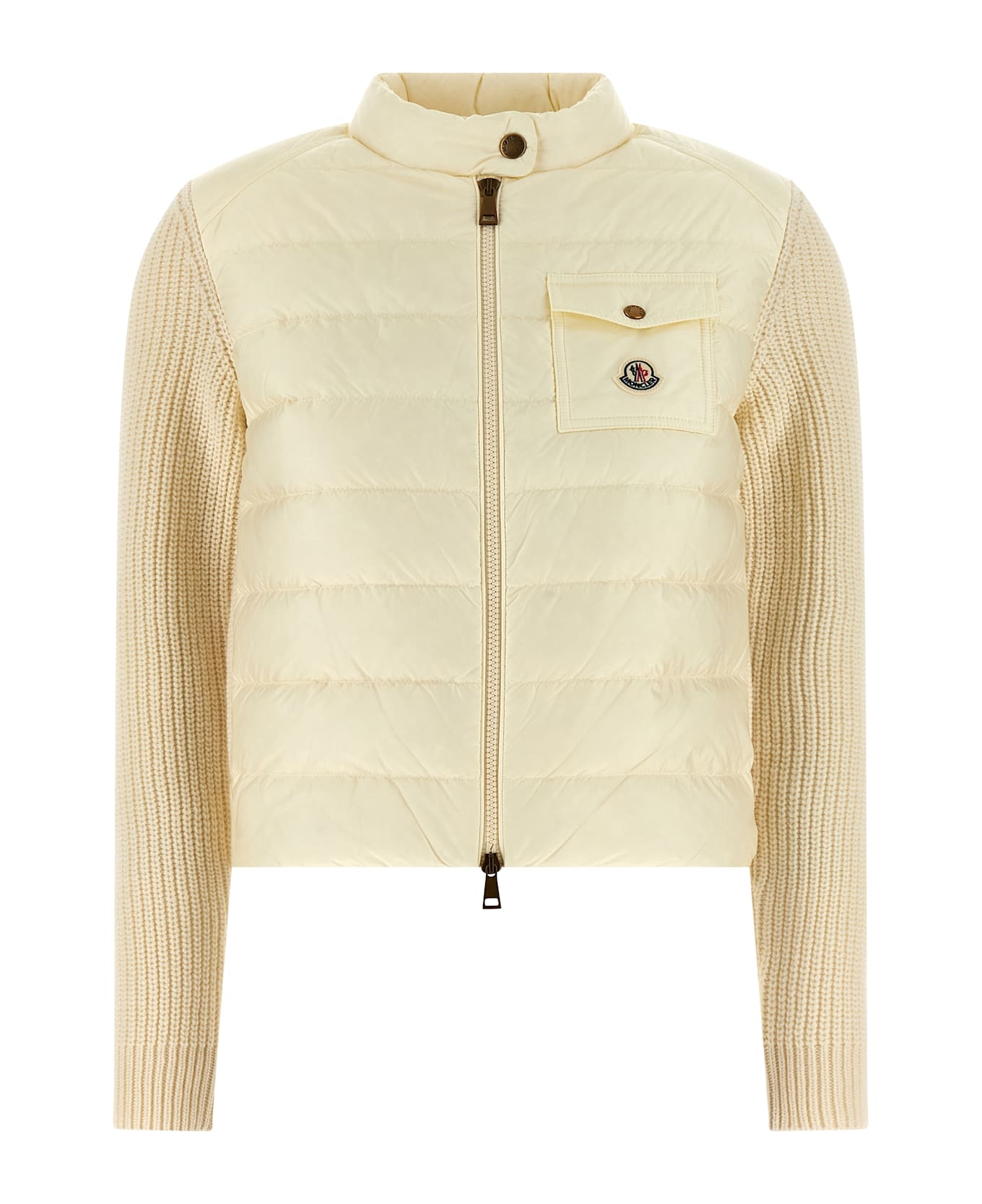 Moncler Padded Cardigan - White