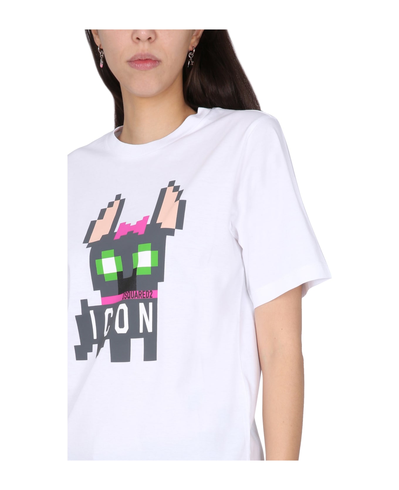 Dsquared2 Icon Hilde Easy T-shirt - WHITE