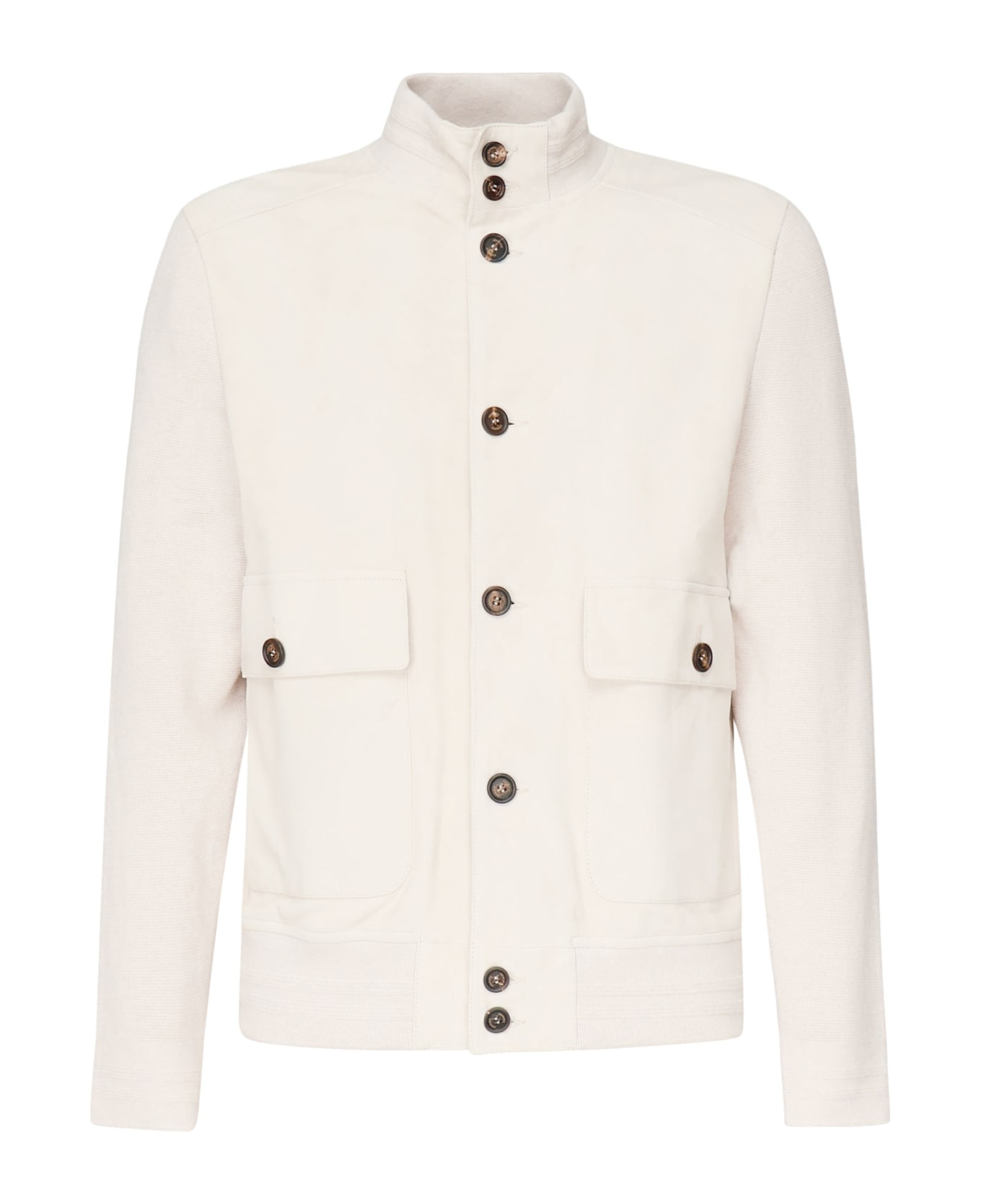 Eleventy Suede Jacket - SAND