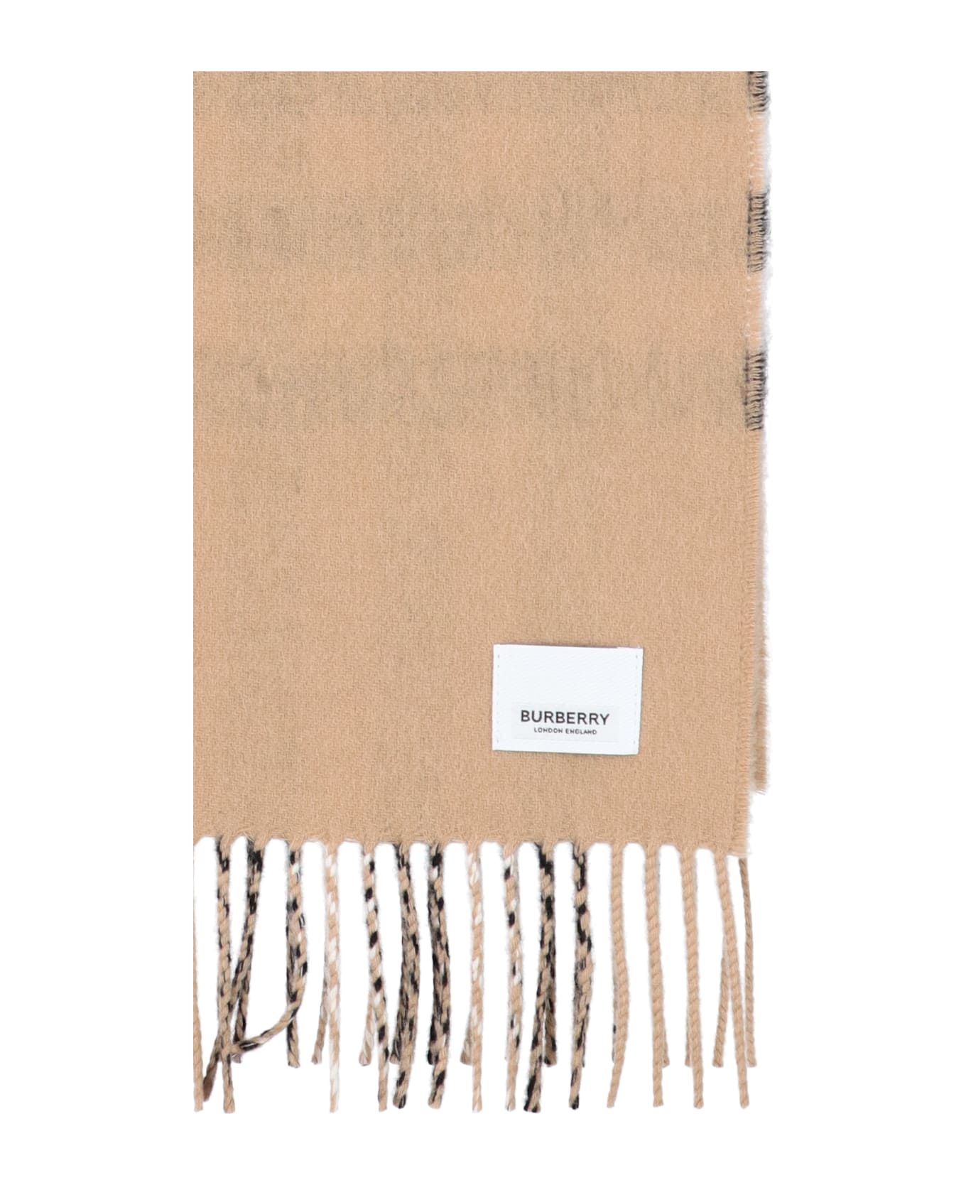 Burberry Embroidered Cashmere Scarf - Beige スカーフ