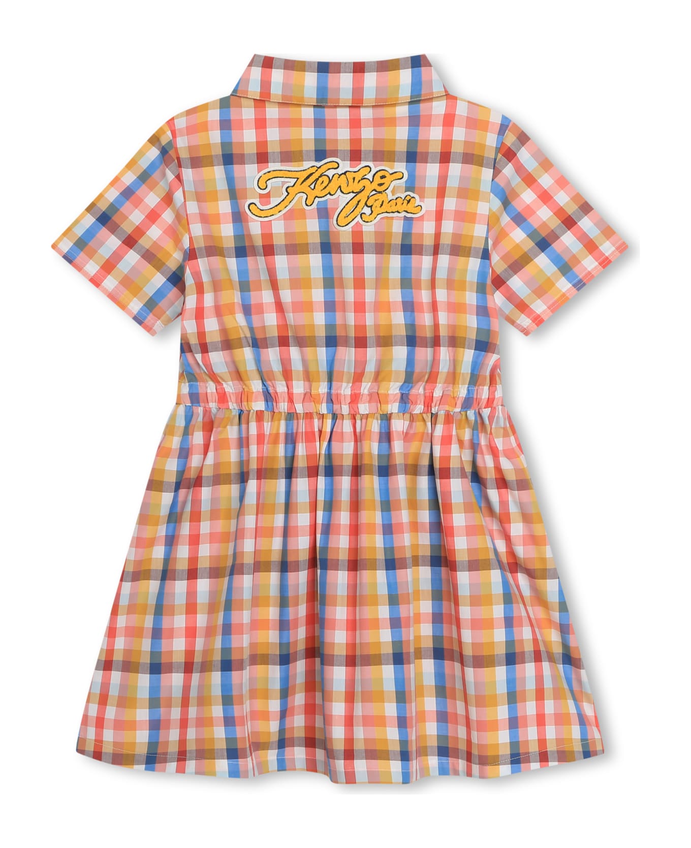 Kenzo Kids Abito Chemisier A Quadretti - Multicolor ワンピース＆ドレス