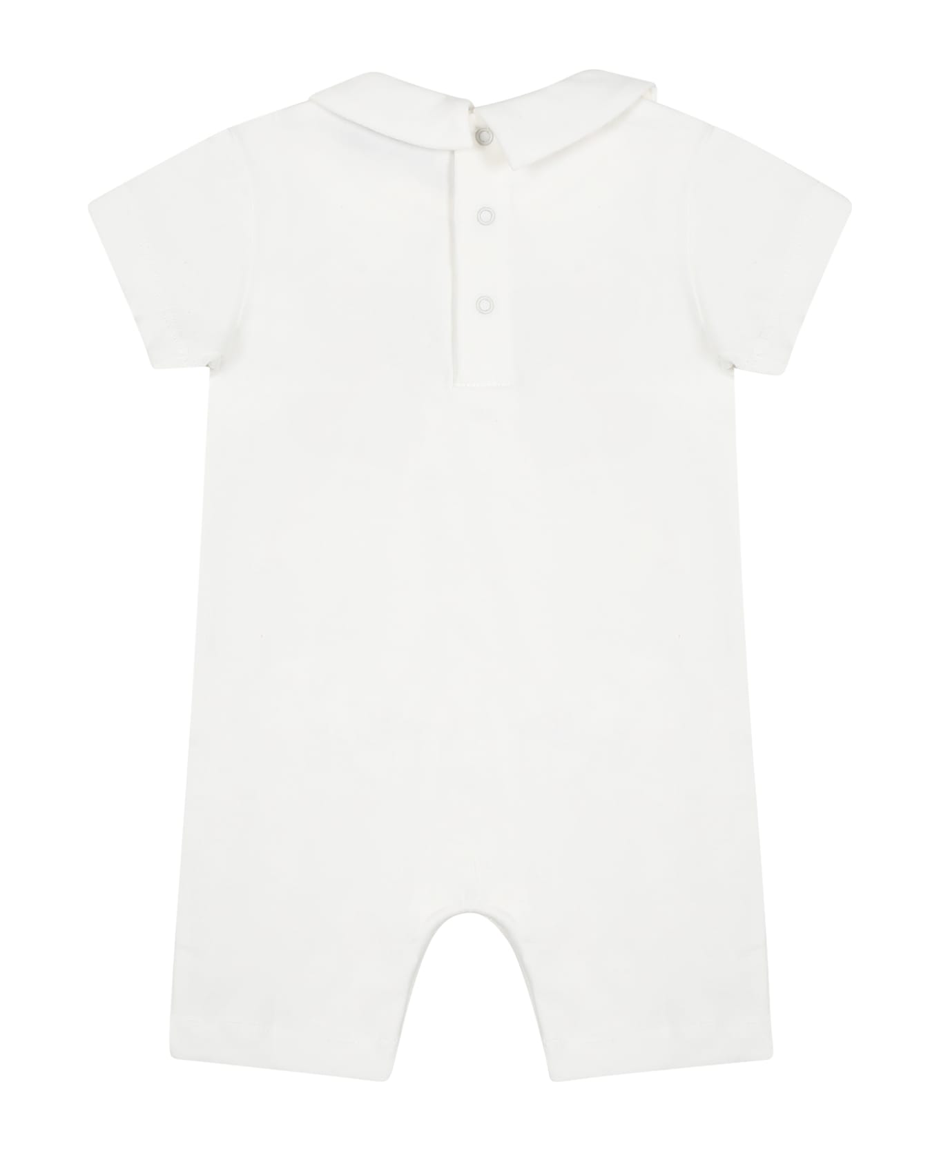 Moschino Ivory Bodysuit For Babies With Teddy Bear And Duck - Ivory ボディスーツ＆セットアップ