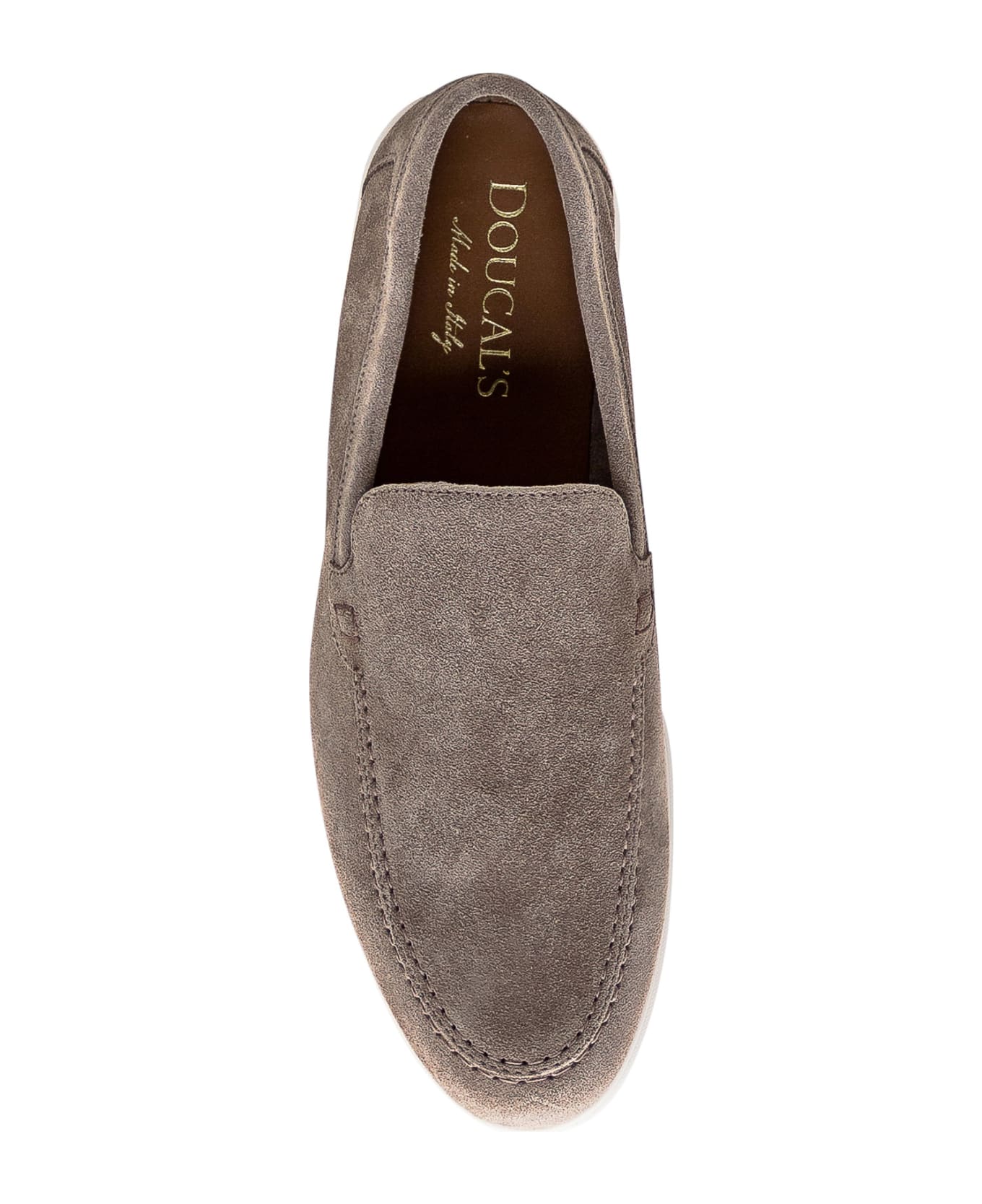 Doucal's Leather Loafer - BEIGE