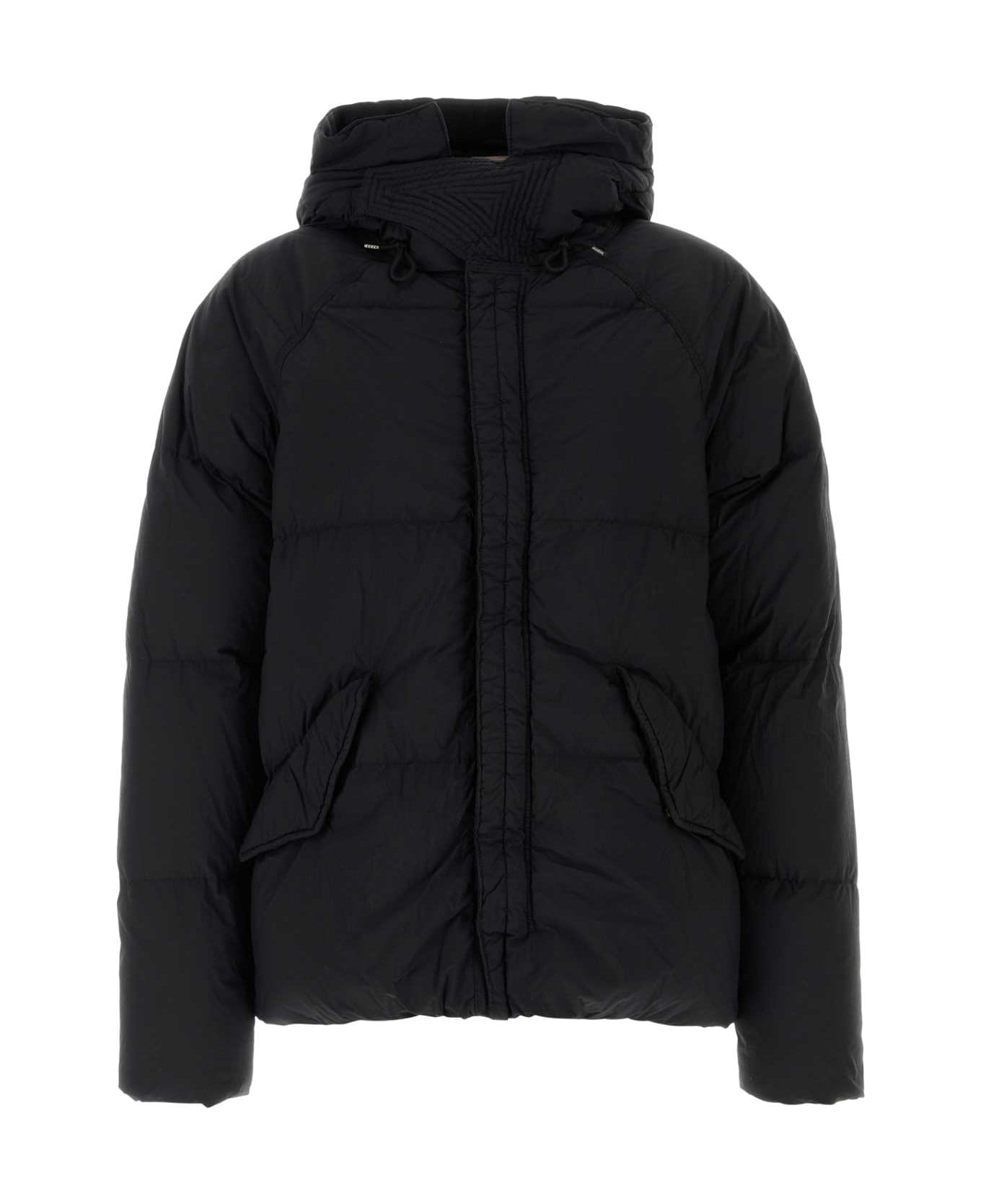 Ten C Black Nylon Artico Down Jacket - BLACK