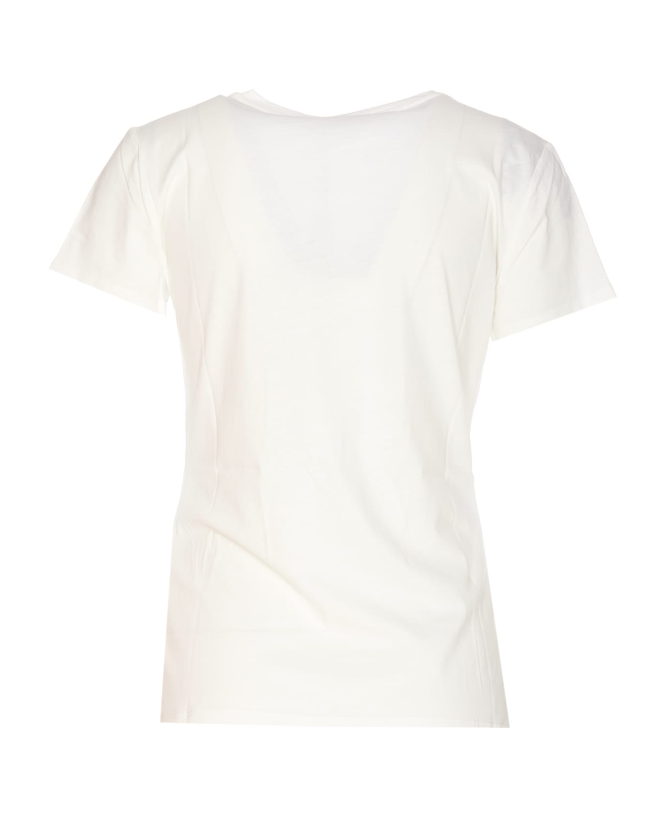 Liu-Jo Strass Logo T-shirt - White