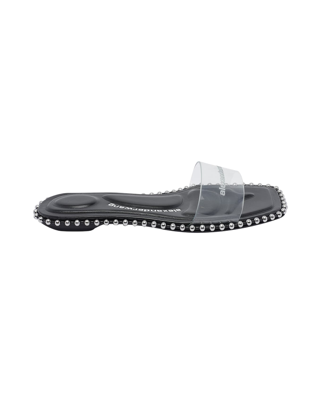 Alexander Wang Nia Ballchain Flat Sandals - Black