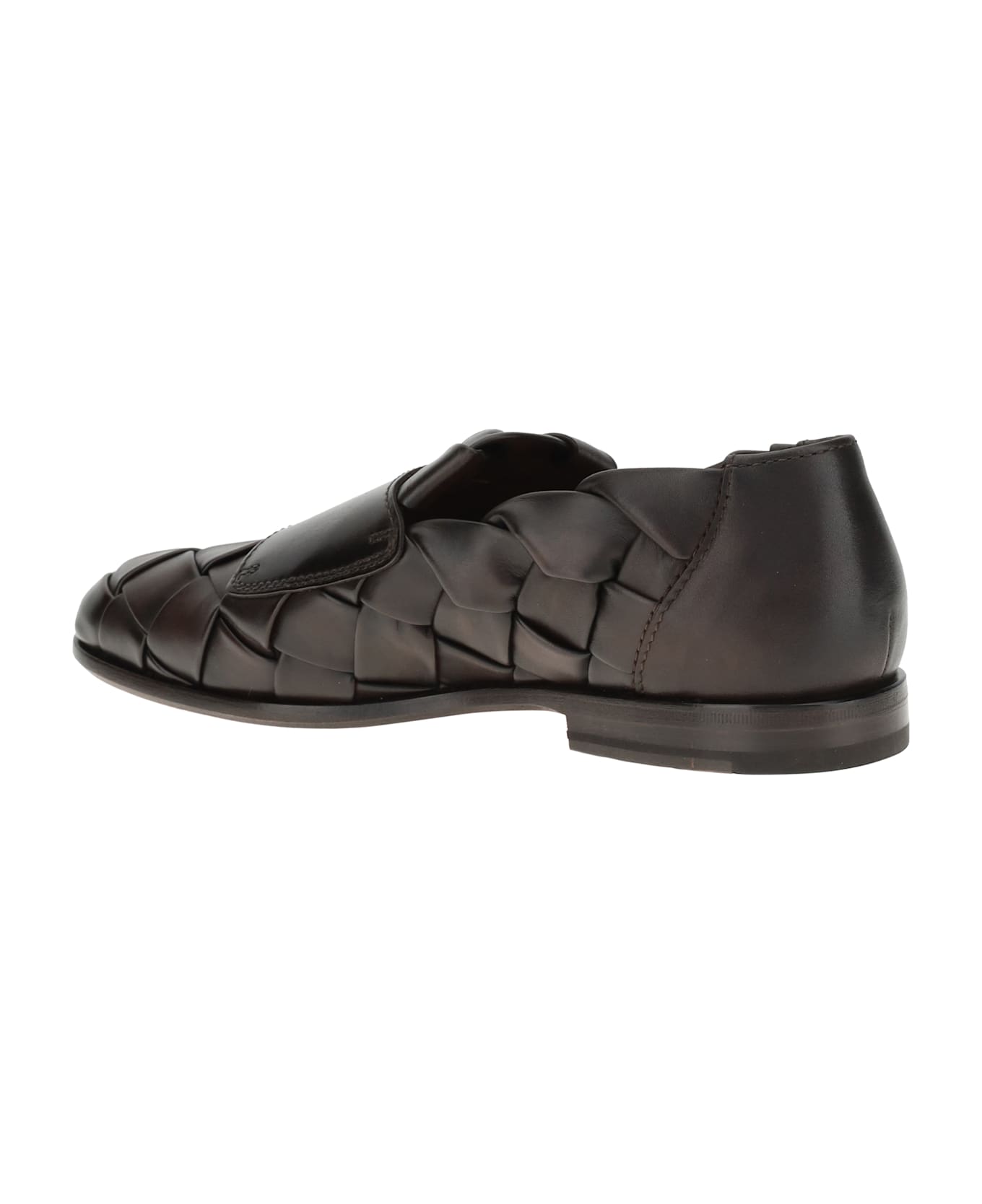 Santoni Woven Weave Loafers