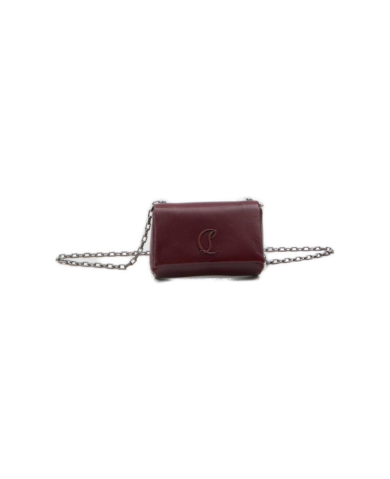 Christian Louboutin Loubi54 Foldover Top Shoulder Bag - Brown