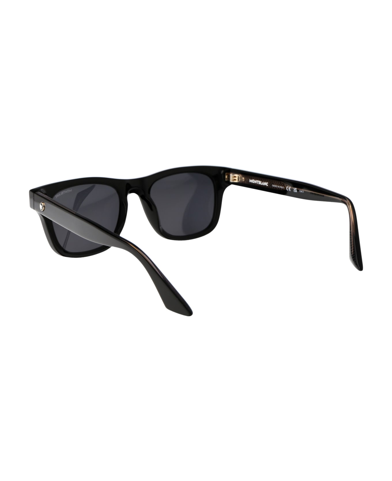 Montblanc Mb0254s Sunglasses - 001 BLACK BLACK SMOKE