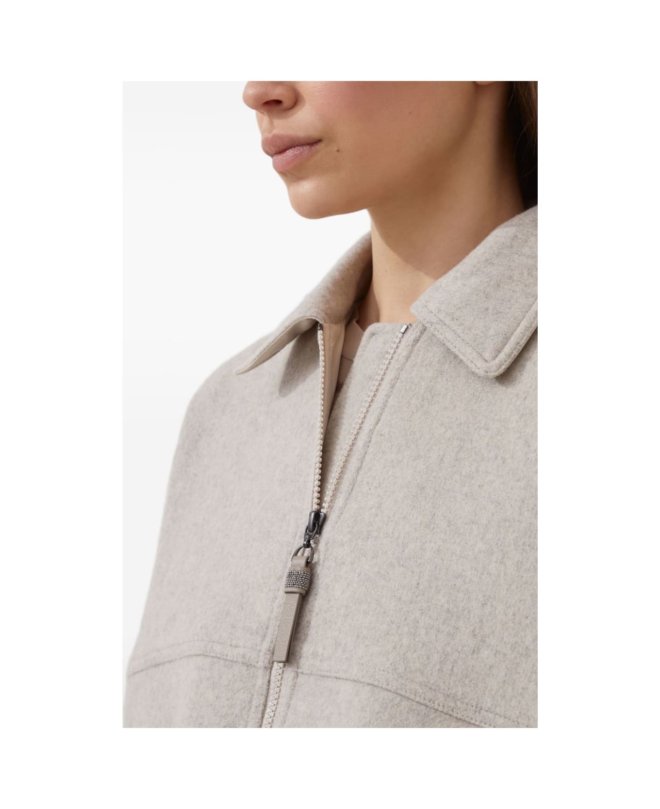 Brunello Cucinelli Light Beige Jacket - Brown