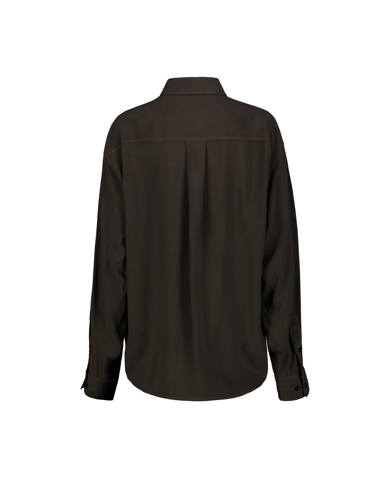 Lemaire Relaxed Shirt - Dark Espresso