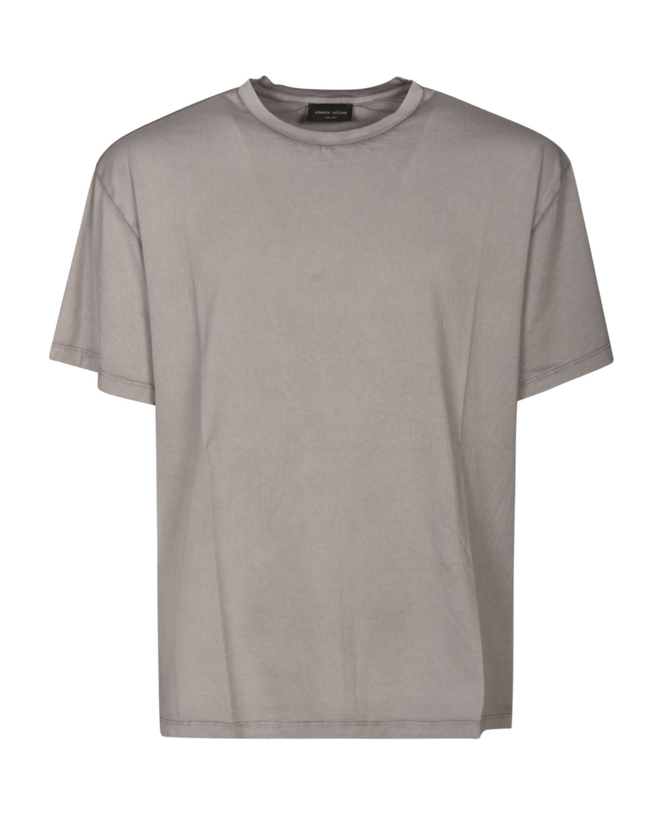 Roberto Collina Round Neck Plain T-shirt - Grey