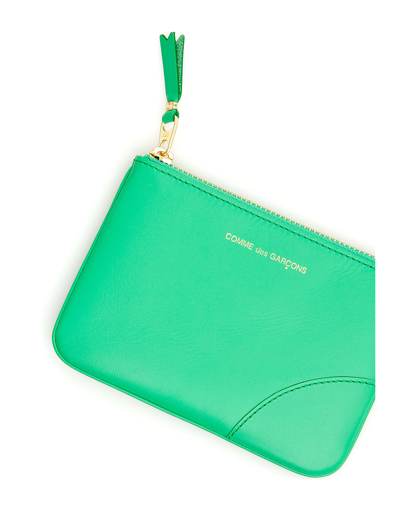 Comme des Garçons Wallet Color Block Pouch - GREEN