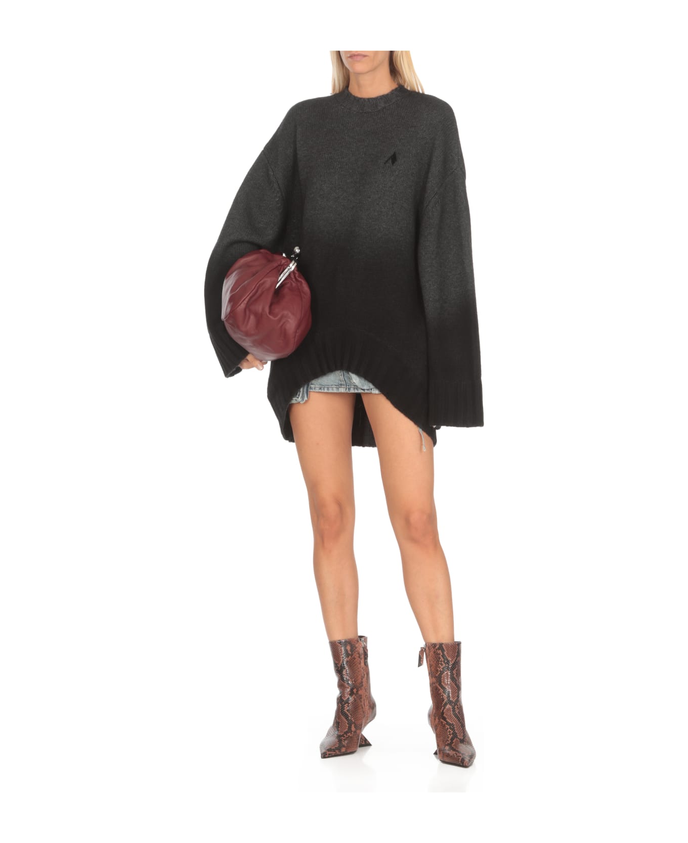 The Attico Wool Dress - Black