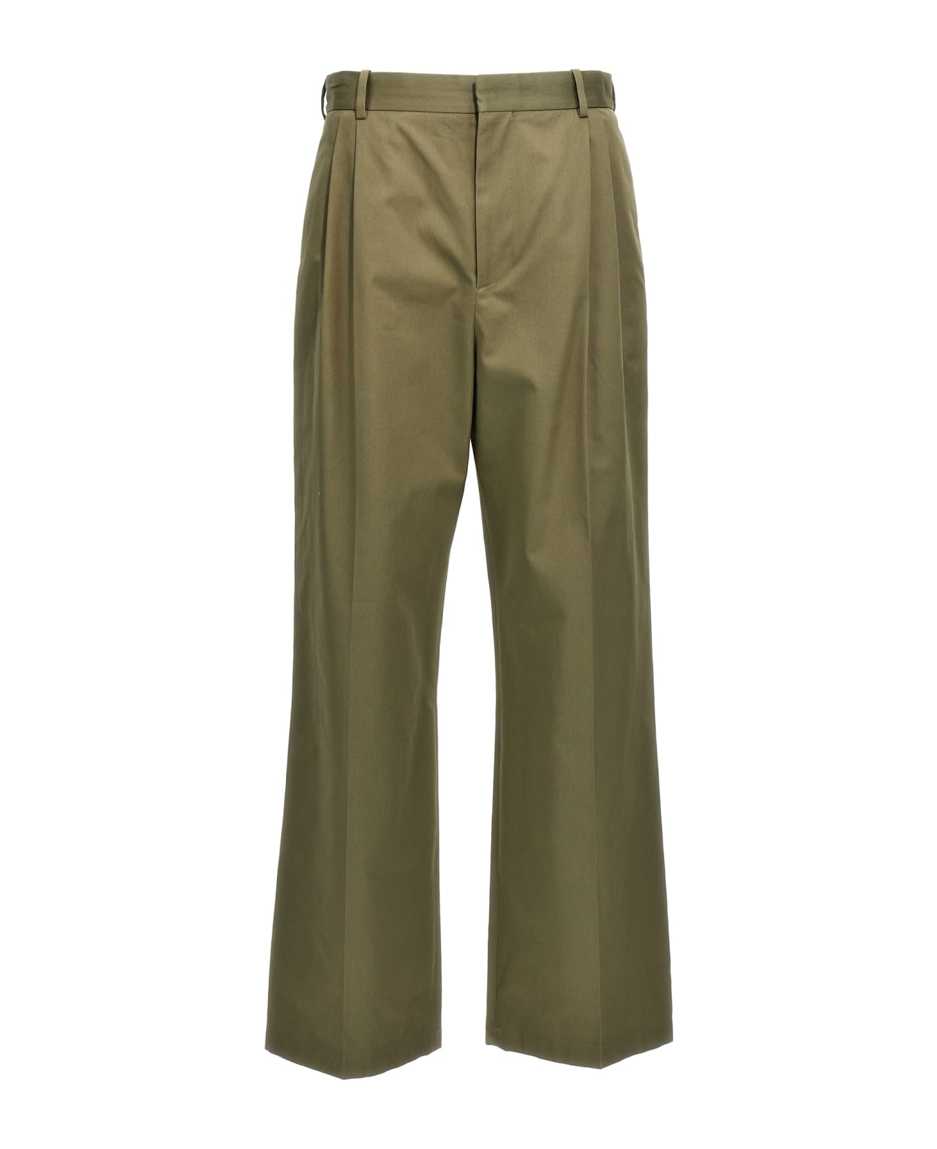 Loewe Central Pleated Trousers - Green ボトムス